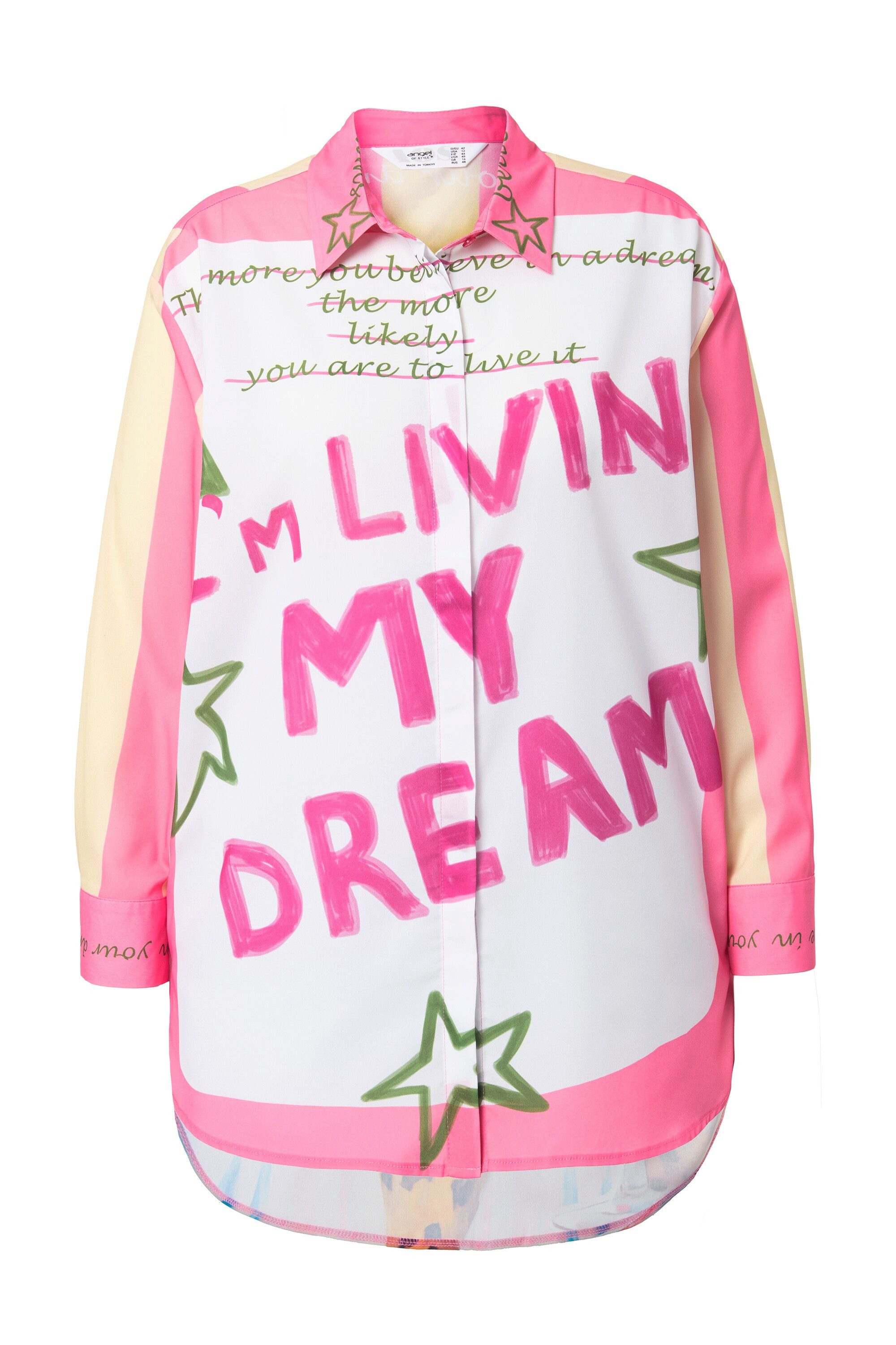 Angel of Style Hemdbluse Hemdbluse oversized Rücken mit Weihnachtstier günstig online kaufen