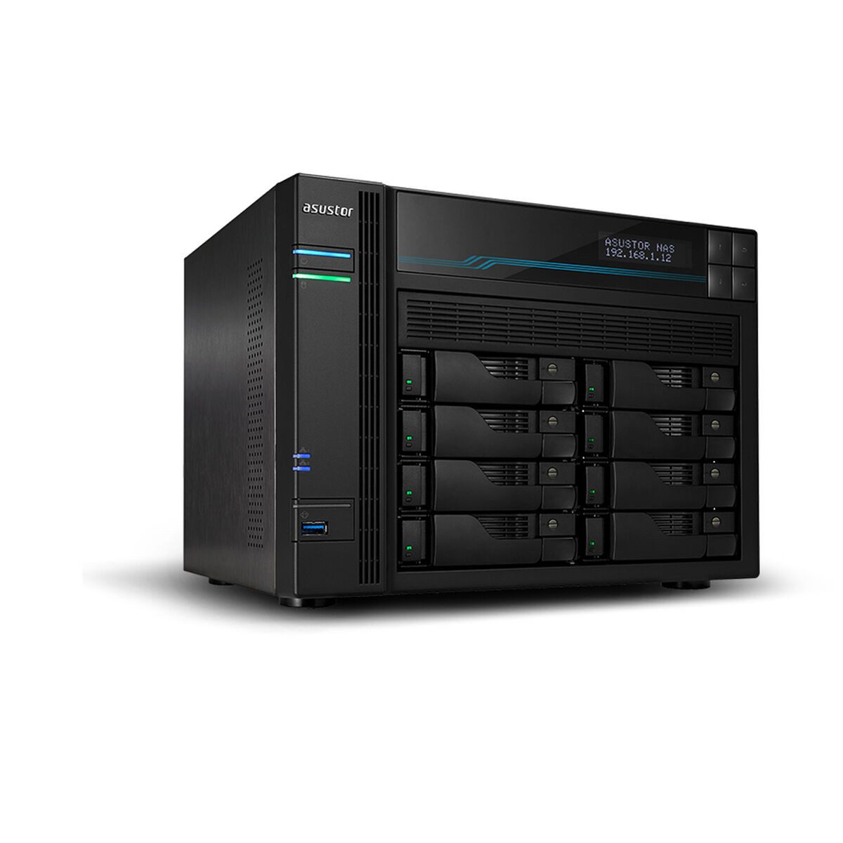 Asustor NAS-Server (NAS-Netzwerk-Speicher Asustor AS6508T Schwarz Intel Atom C3538)