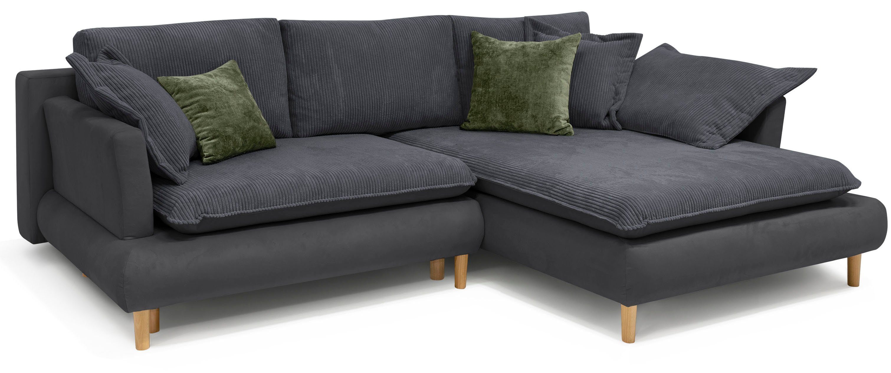 Bettkasten Mandela, Ecksofa AB und anthrazit COLLECTION Bettfunktion mit