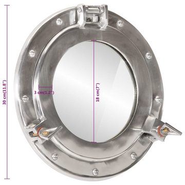 vidaXL Spiegel Bullaugen-Spiegel Wandmontage Ø30 cm Aluminium und Glas