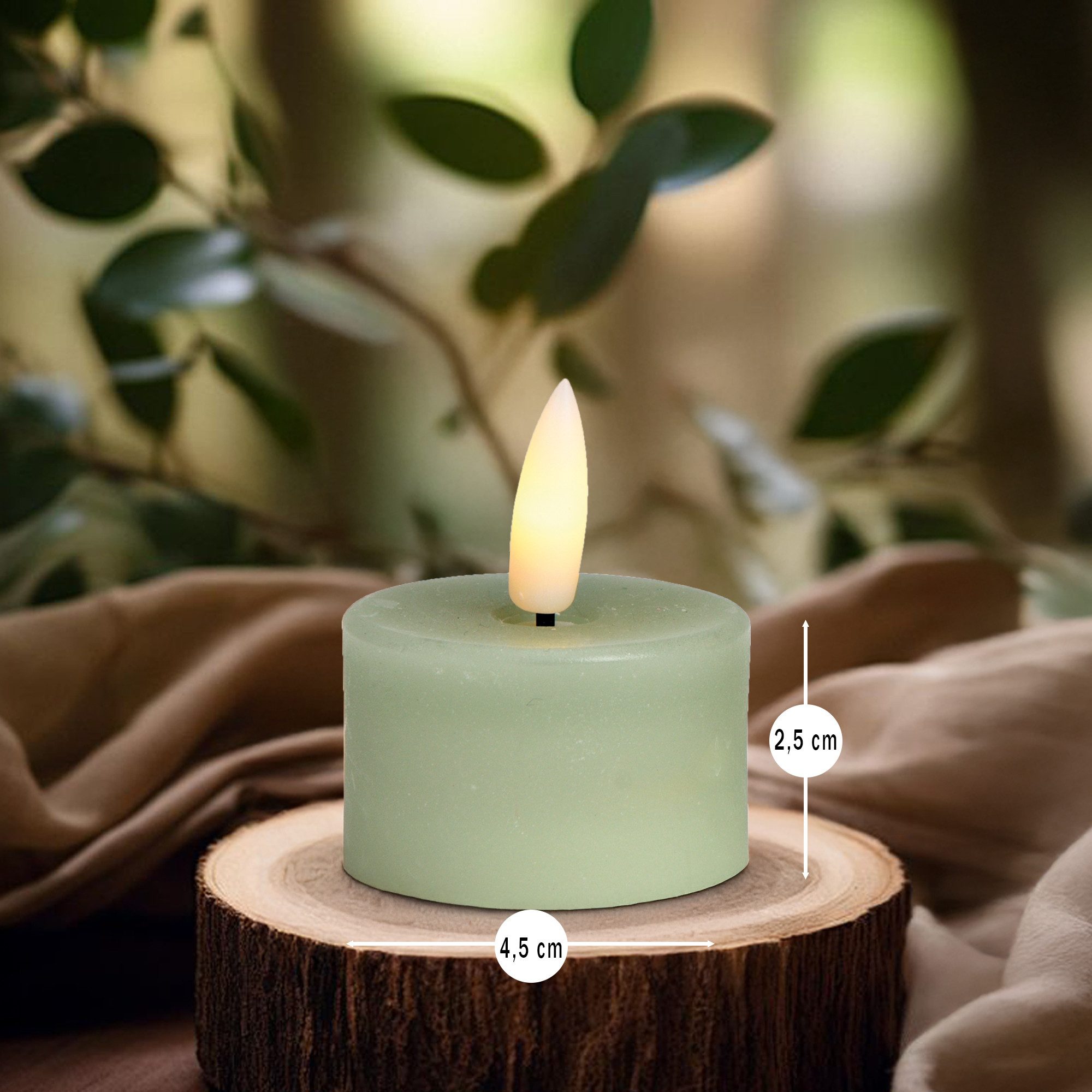 matches21 HOME & HOBBY LED-Kerze LED Teelichter 4er Set Wachs, Elektrische günstig online kaufen