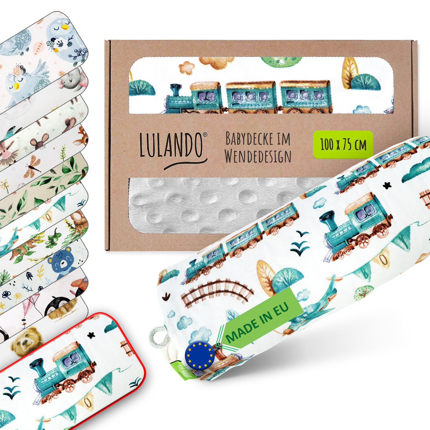 Babydecke LULANDO 100x75 cm flauschige Kuscheldecke für Neugeborene, Luland günstig online kaufen