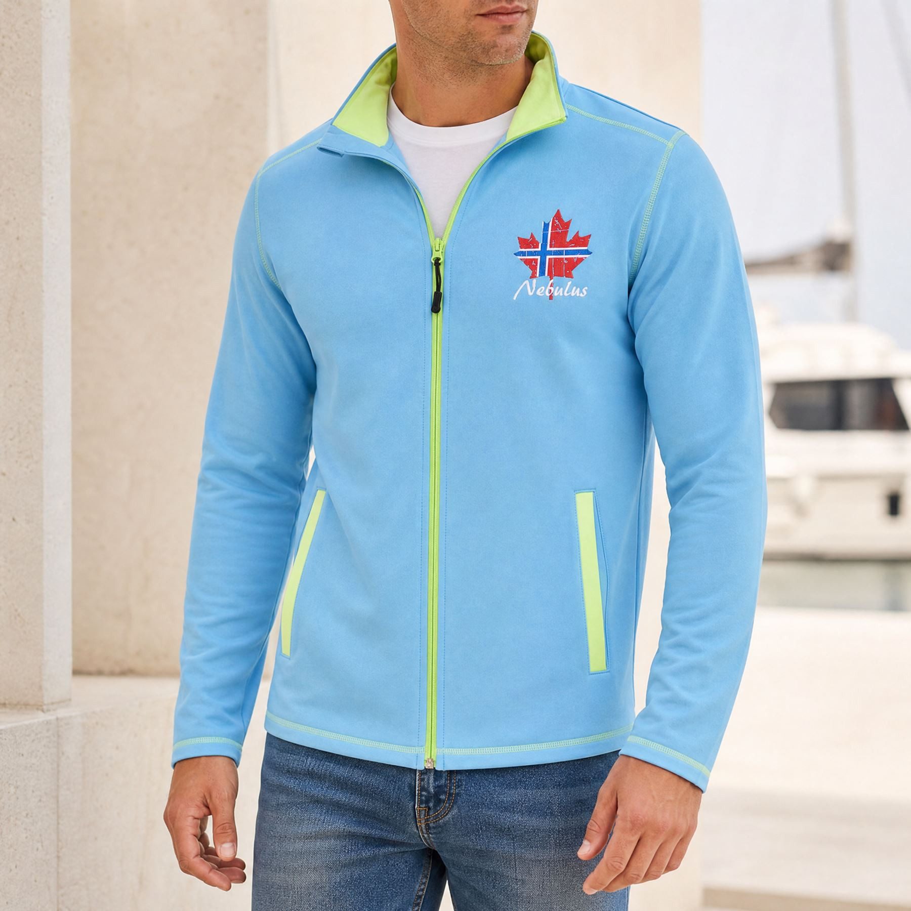 Nebulus Softshelljacke EVENT, P5567 - Herren, malibu-lime, XXL
