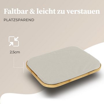 HENNEZ Aufbewahrungskorb Wäschekorb - 40L Perfekt für Kallax Regal, 100% Bambus Rahmen