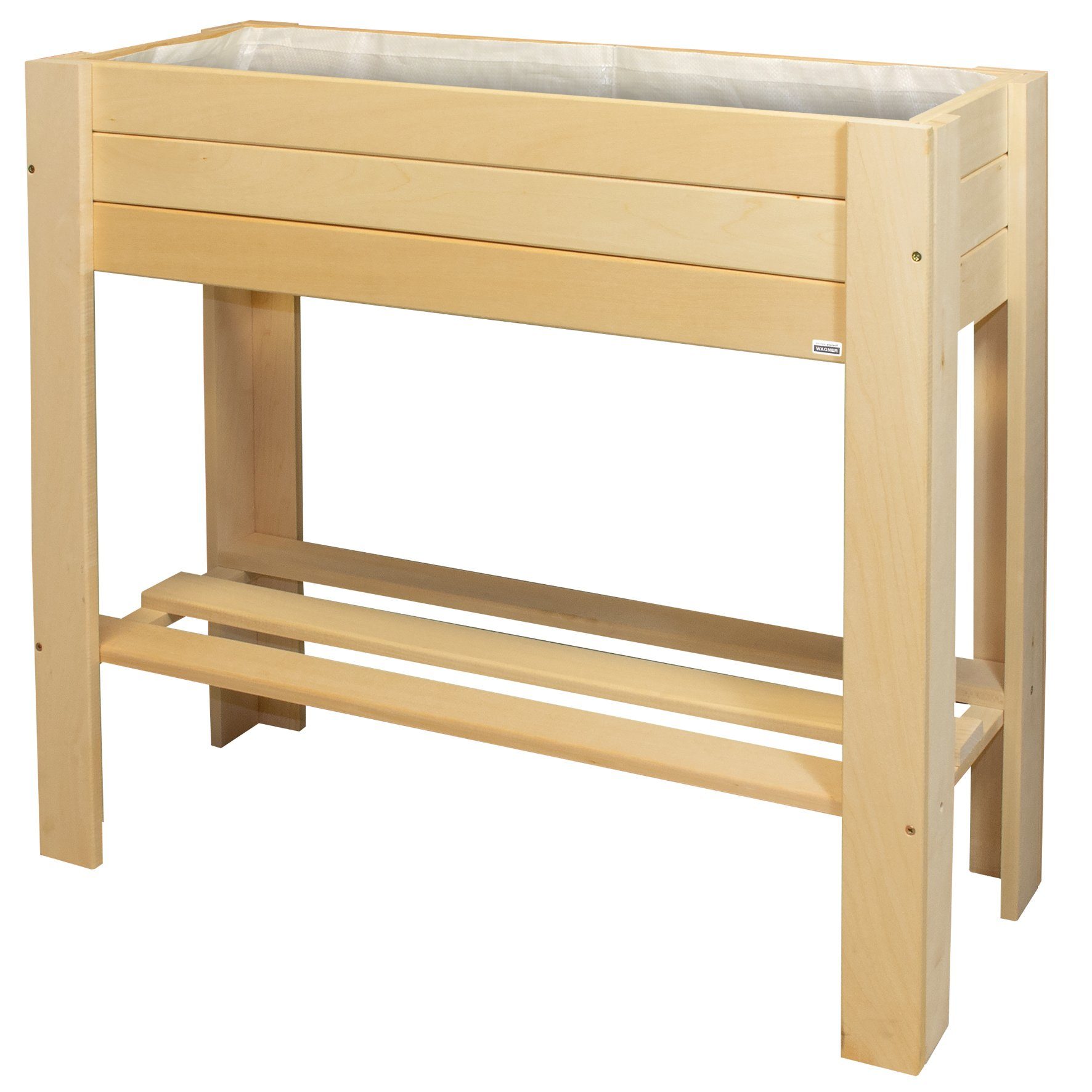 WAGNER design yourself Hochbeet GreenBOX Light - 70 x 83 x 34,5 cm - verschiedene Farben - Nadelholz massiv I FSC® I Regalboden I inkl. Pflanztasche