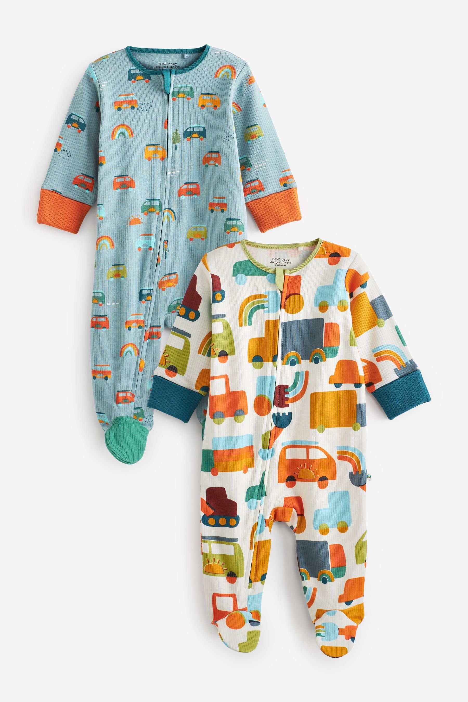 Next Schlafoverall »Baby Schlafanzüge mit Reißverschluss im 2er-Pack«  (2-tlg) online kaufen | OTTO