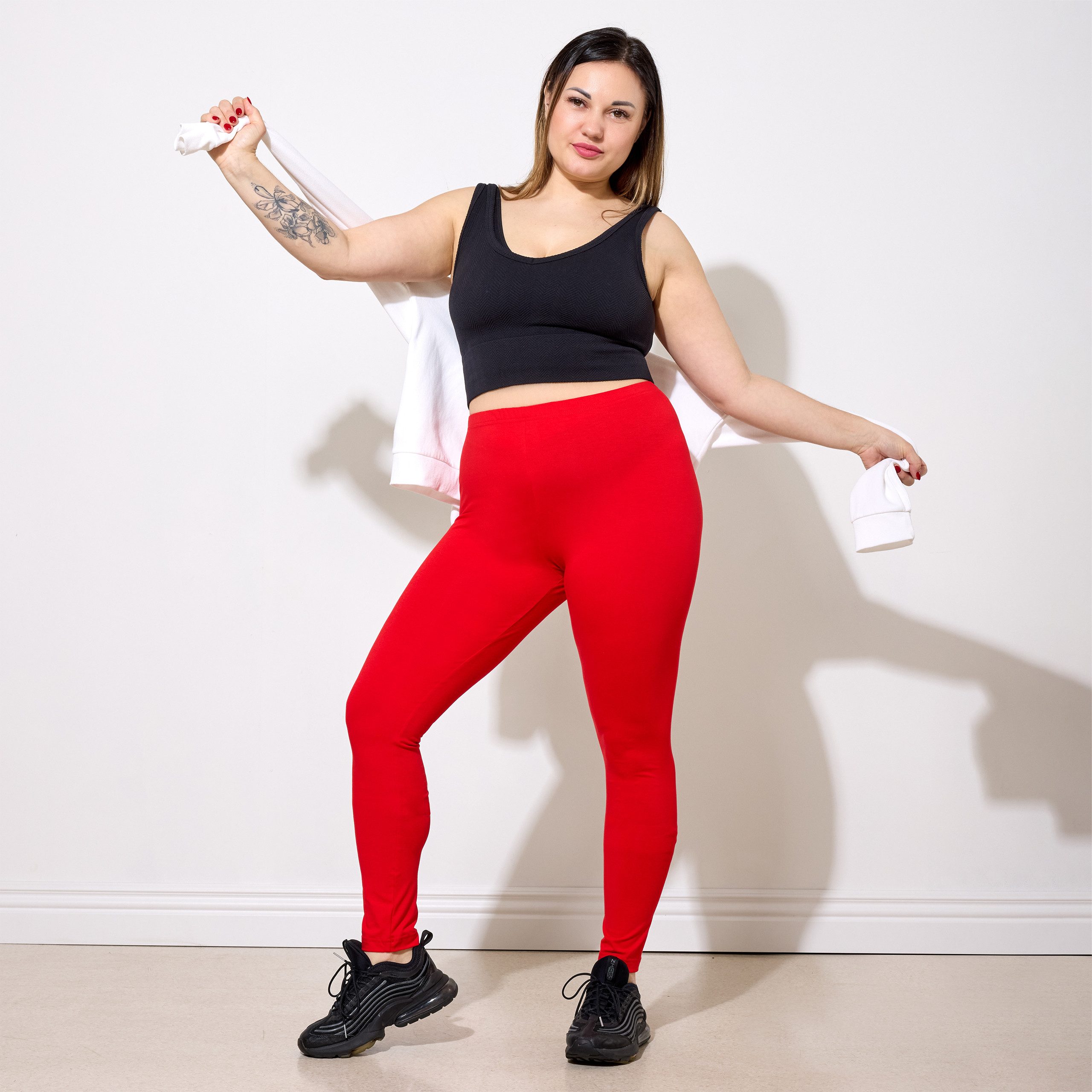 Merry Style Leggings Große Größen Damen Tight lang aus Viskose MS10-448 (1-tlg)