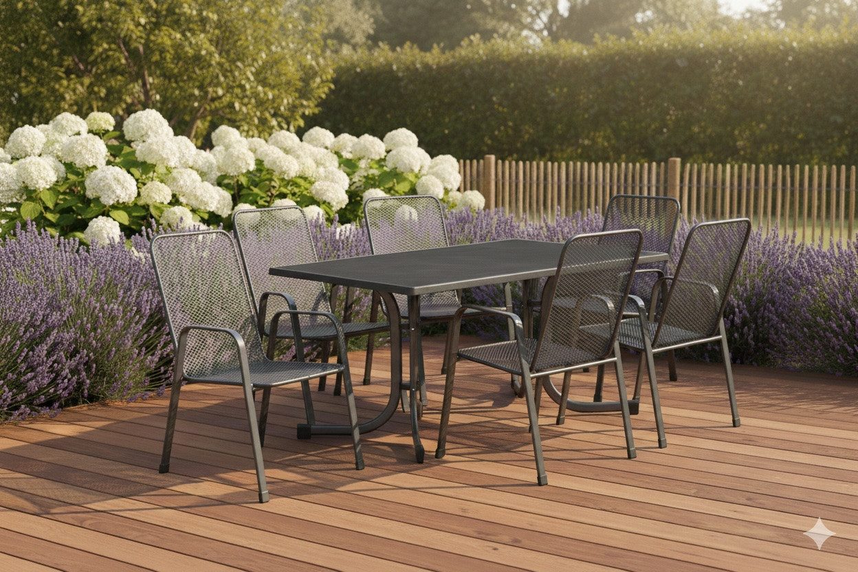 MFG Freizeitmöbel Essgruppe MFG Garten-Essgruppe Boulevard 6 Personen Metall, Witterungsbeständig