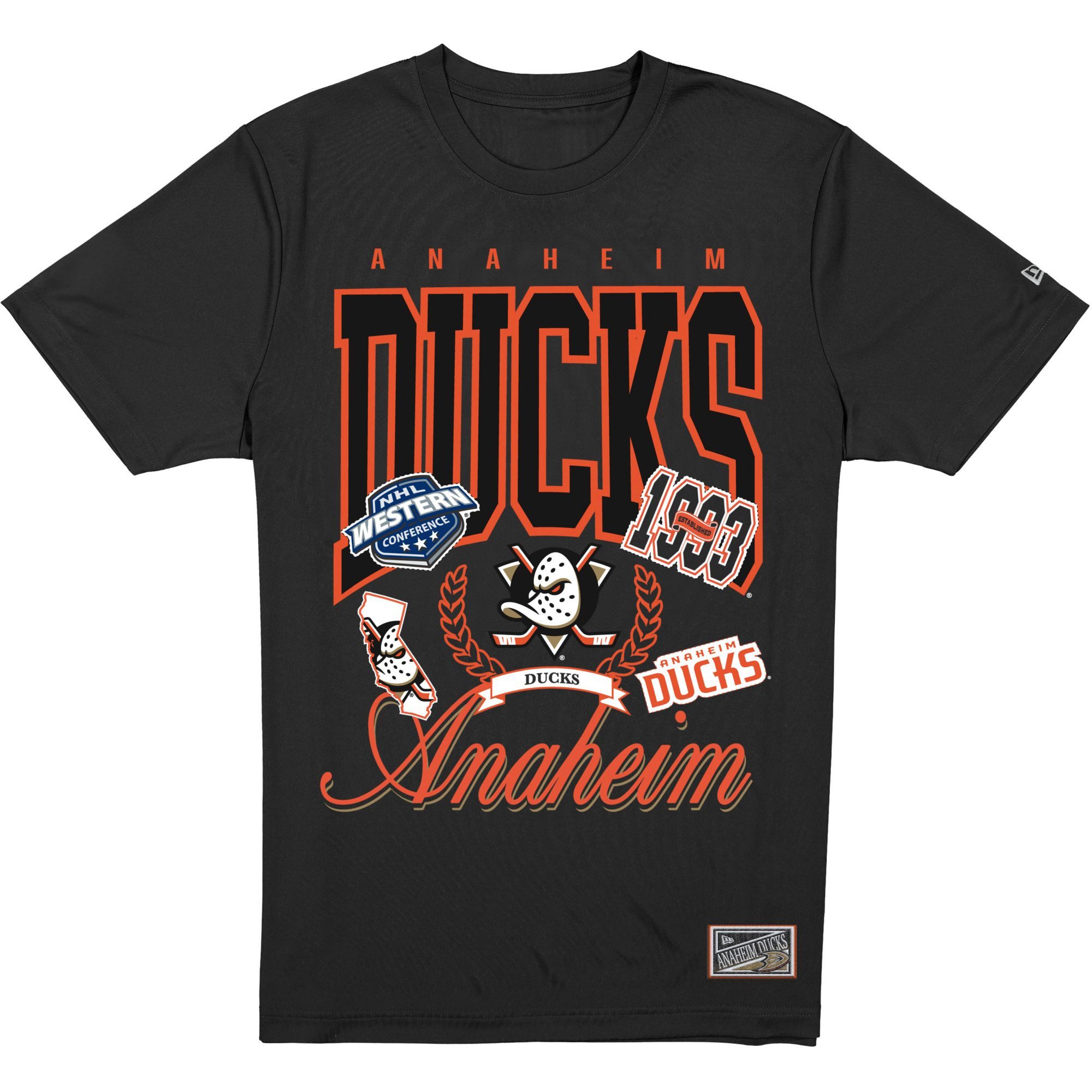 New Era Print-Shirt Oversized NHL Anaheim Ducks