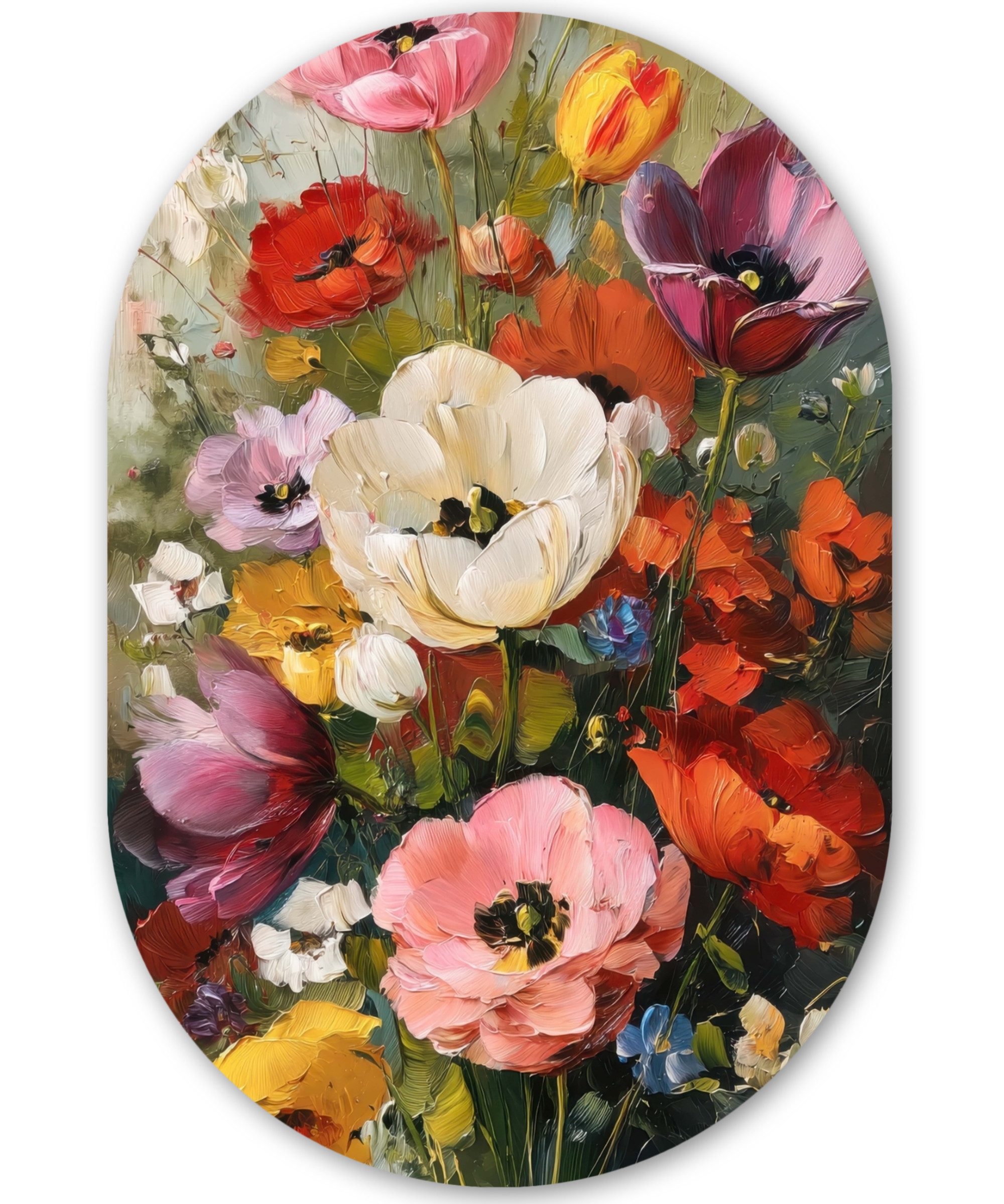 MuchoWow Gemälde Heiteres Bouquet - Dynamisch günstig online kaufen