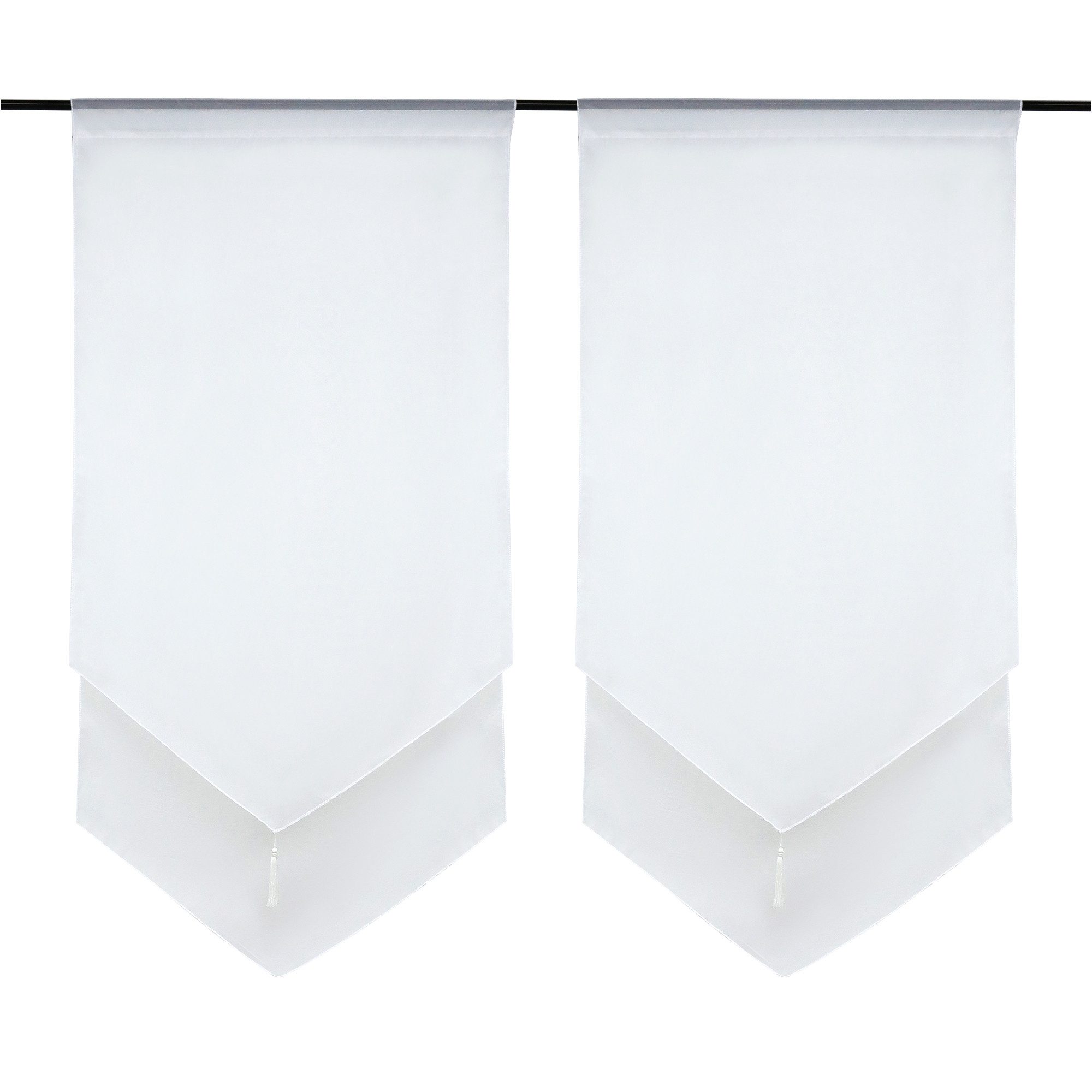 Joyswahl Scheibengardine (1 St), Stangendurchzug, halbtransparent, Voile Bi günstig online kaufen