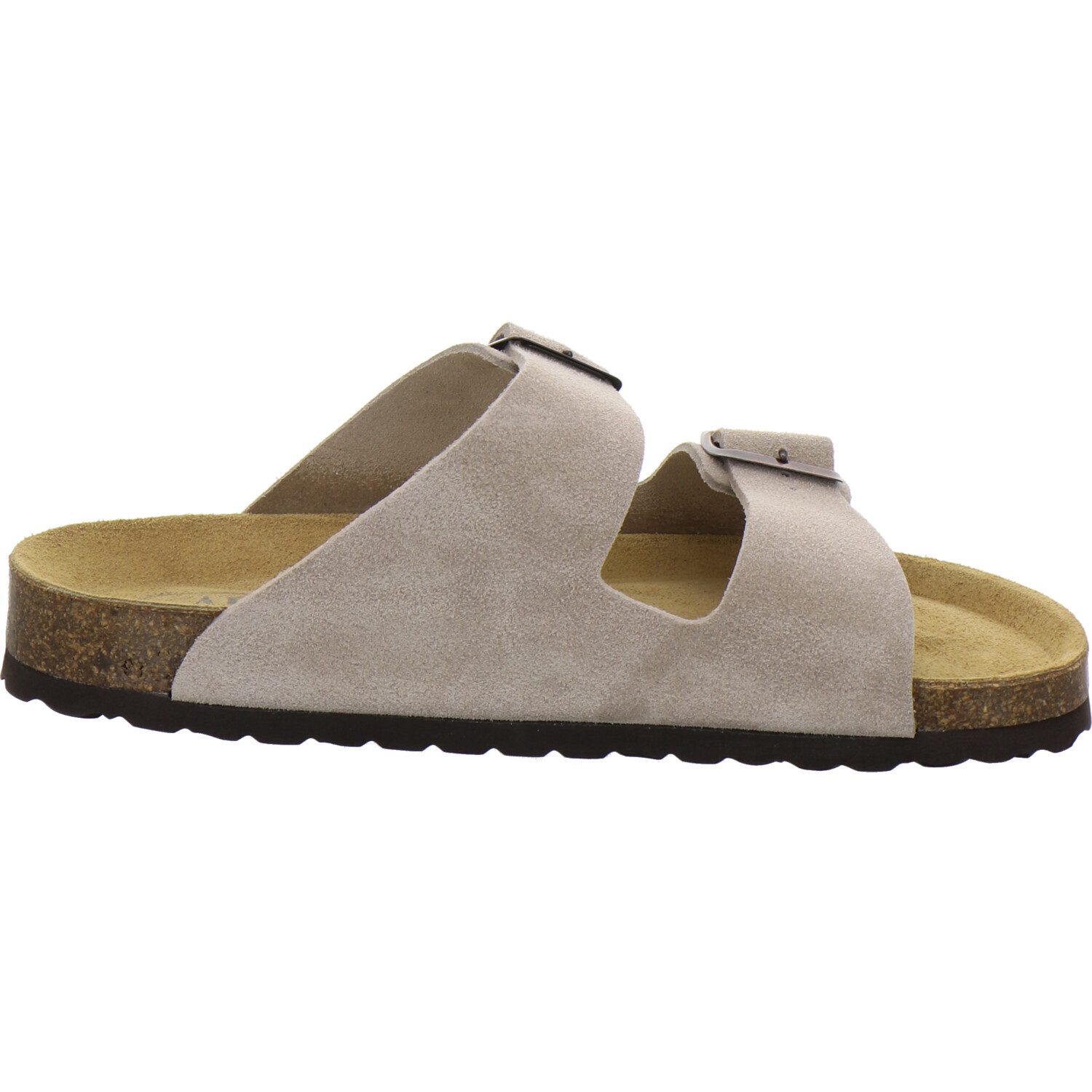 AFS-Schuhe 310074 Zweischnaller Pantolette für Herren mit Fußbett, bequeme Sandalen aus Leder