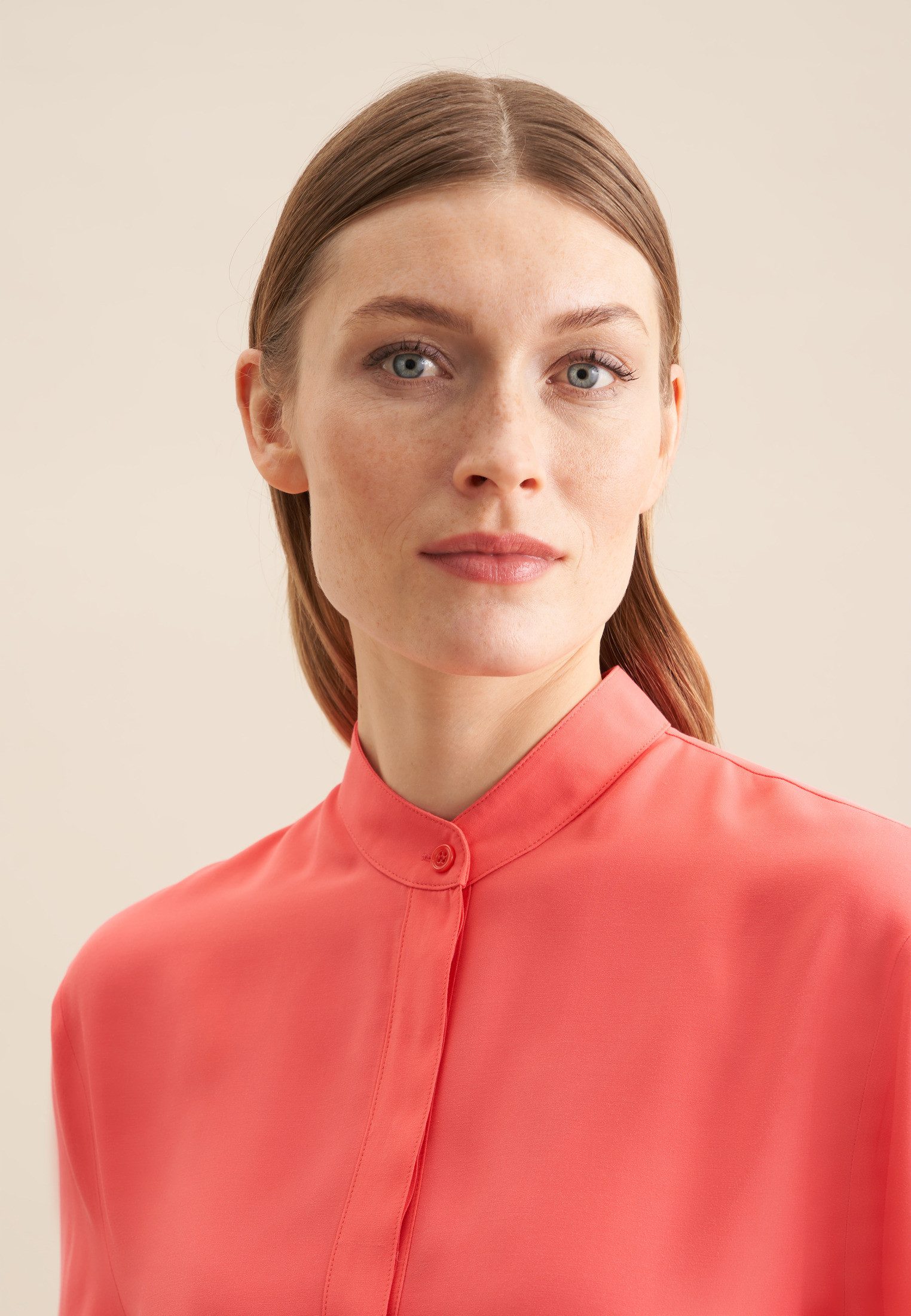 seidensticker Shirtbluse Schwarze Rose 1/2 Rundhals Uni