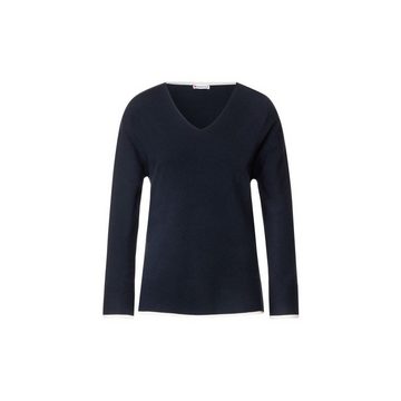 STREET ONE Longpullover blau (1-tlg)