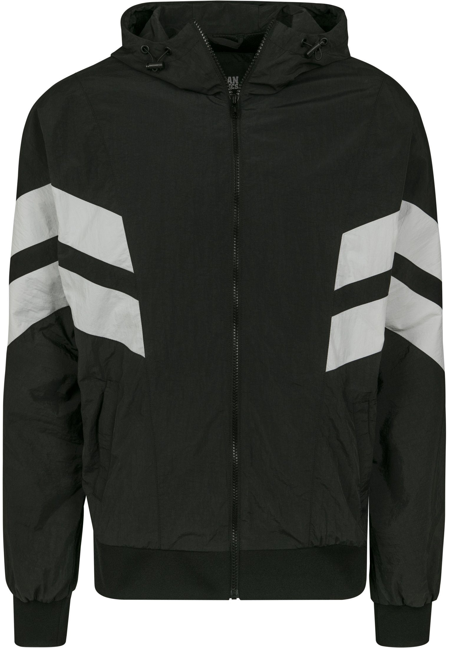black/white (1-St) Crinkle CLASSICS Track URBAN Jacket Outdoorjacke Herren Panel