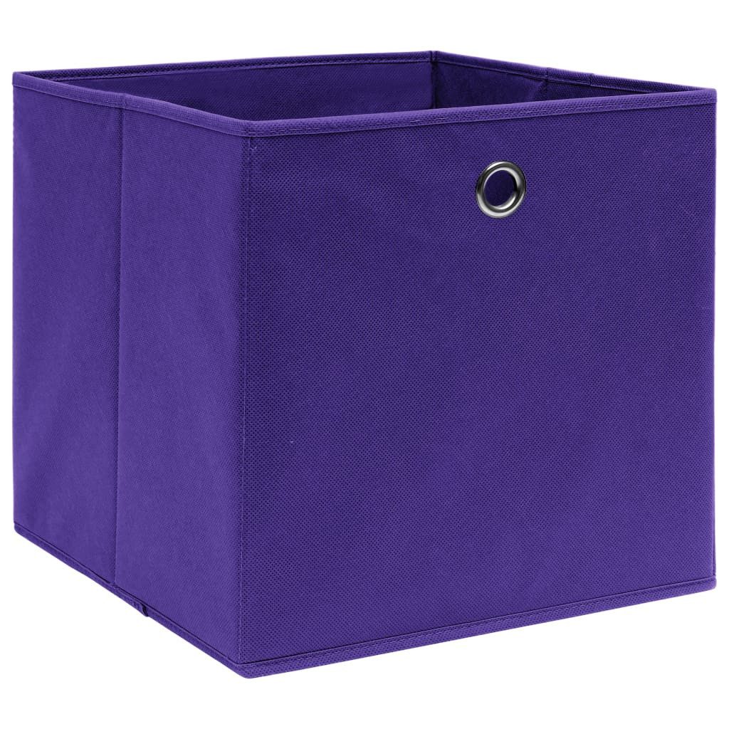 vidaXL Aufbewahrungsbox, Ordnungsboxen 4 Stk. Lila 32x32x32 cm Stoff