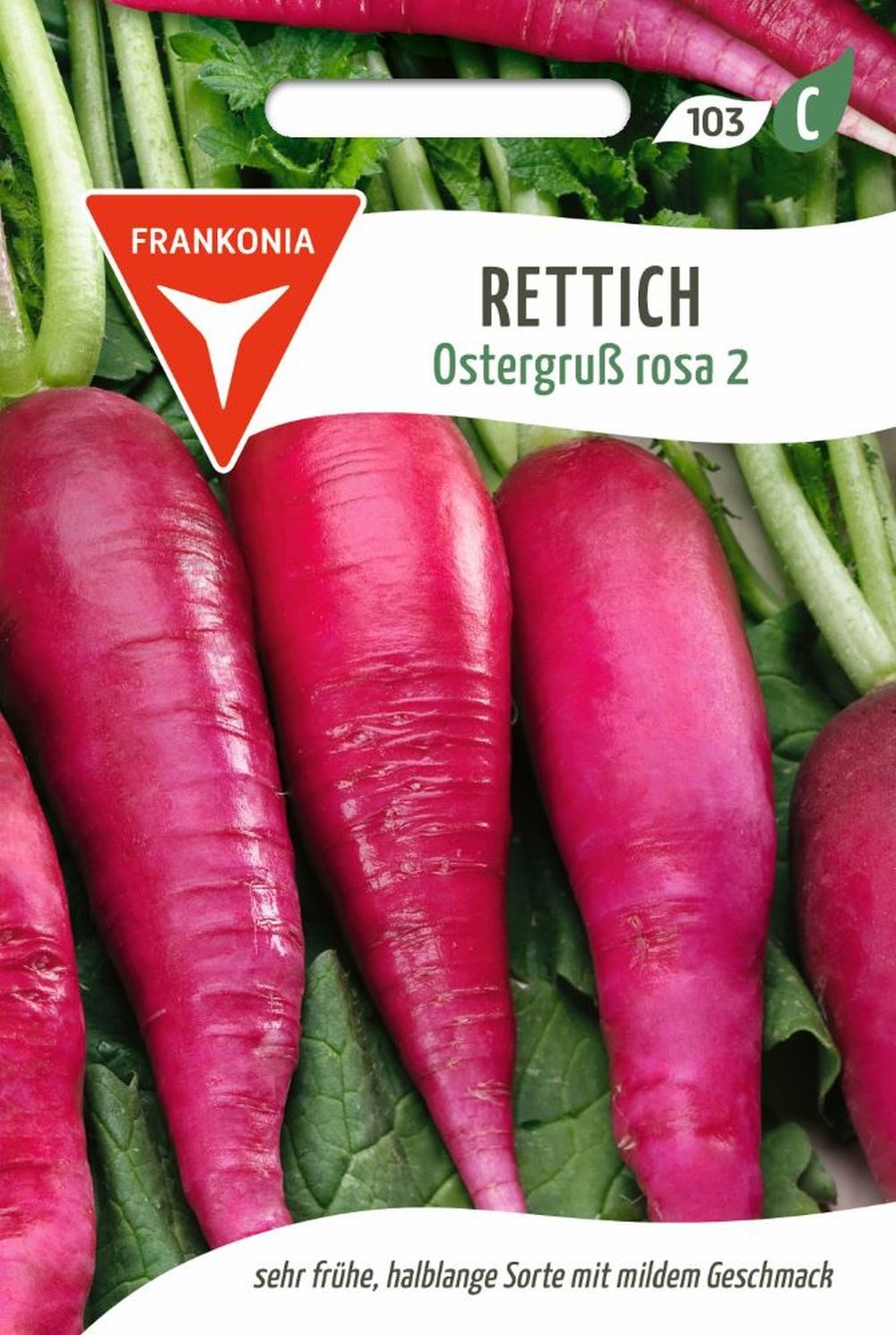 FRANKONIA Gemüsesamen Rettich, Ostergruß rosa - Rettich-Samen Saatgut Samen, Raphanus sativus