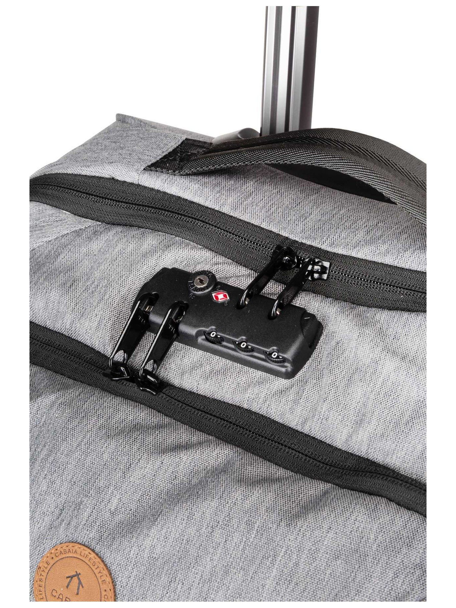CABAIA Trolley Soft Suitcase Medium, 2 Rollen