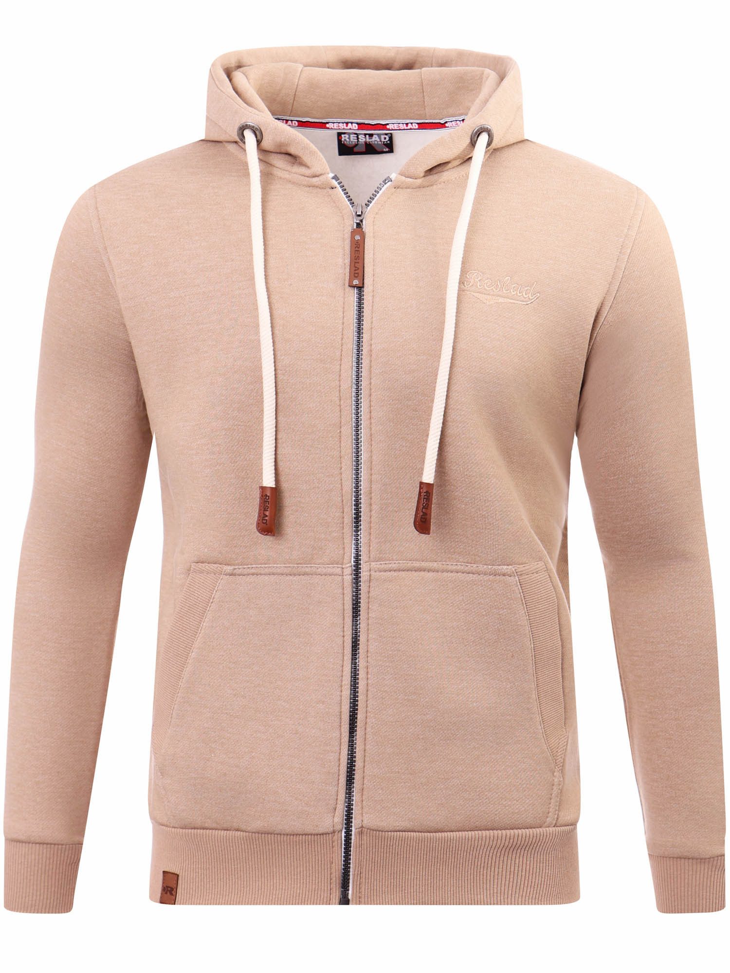 Reslad Sweatjacke Reslad Sweatjacke Herren Zipper Kapuze RS-1270 (1-tlg) Winter-Pullover Kapuzenpullover Sweater Hoodie Pulli Sweatshirt