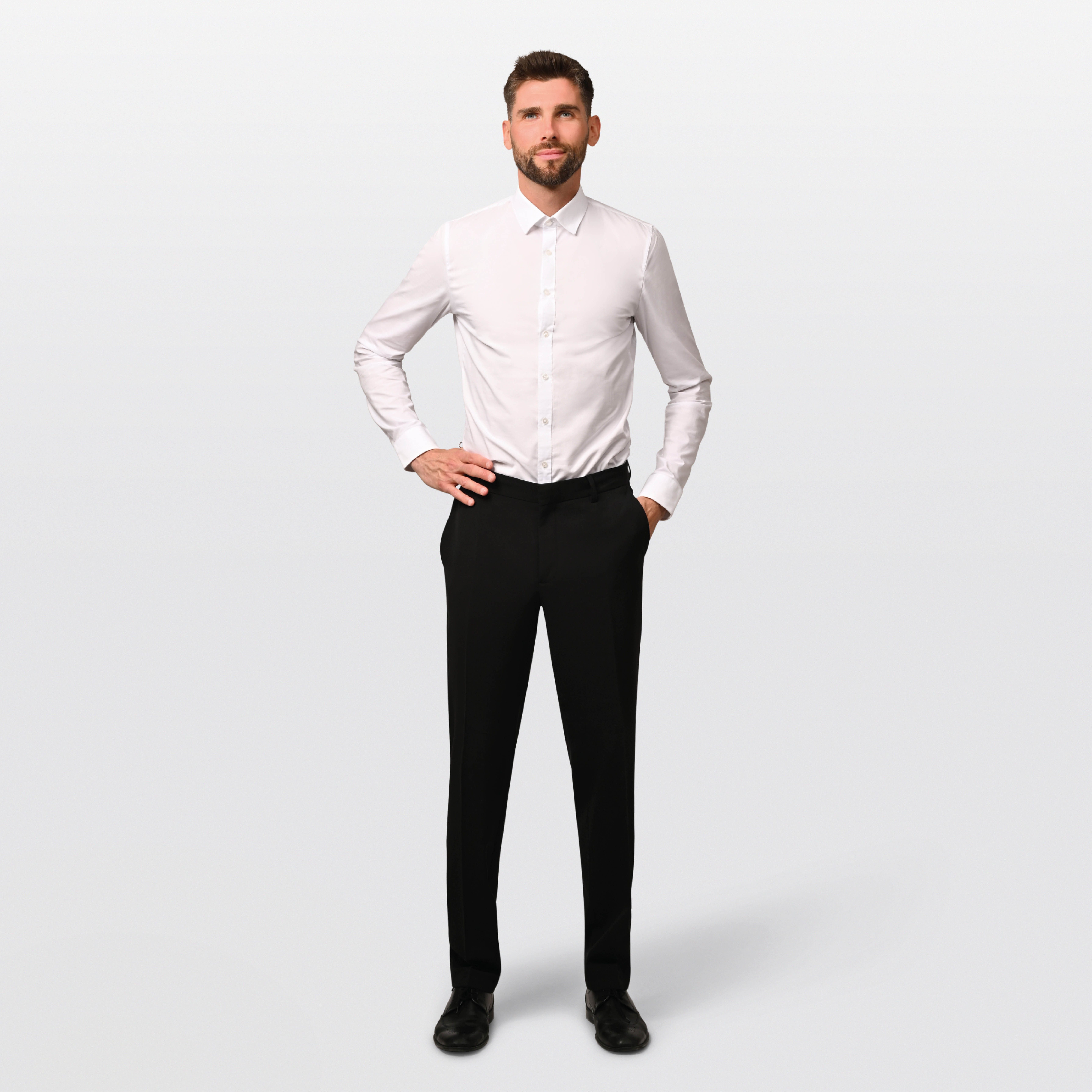 Hirschthal Anzughose Herren Business Anzughose Slim-Fit in Lang- und Normalgrößen