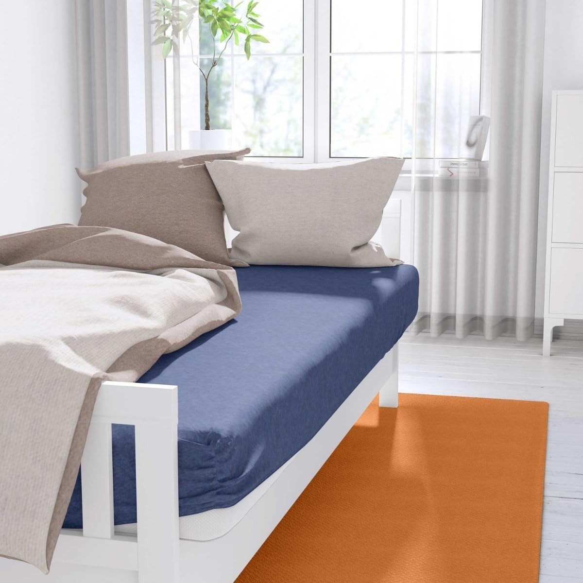 sleepling Spannbettlaken Feinbiber Spannbetttuch, Gummizug: rundum, günstig online kaufen