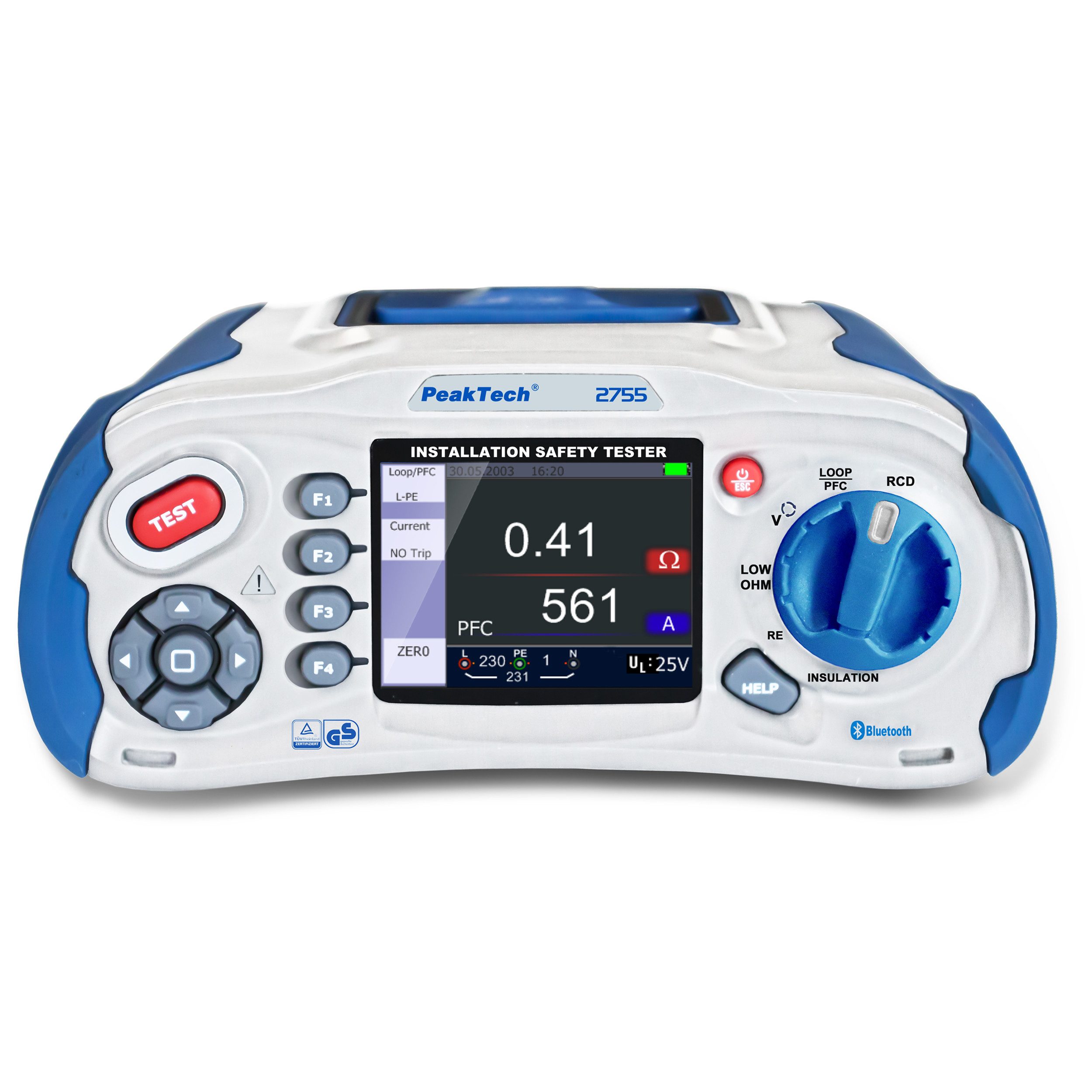 Multimeter PeakTech P 2755: VDE 0100 Installationstester