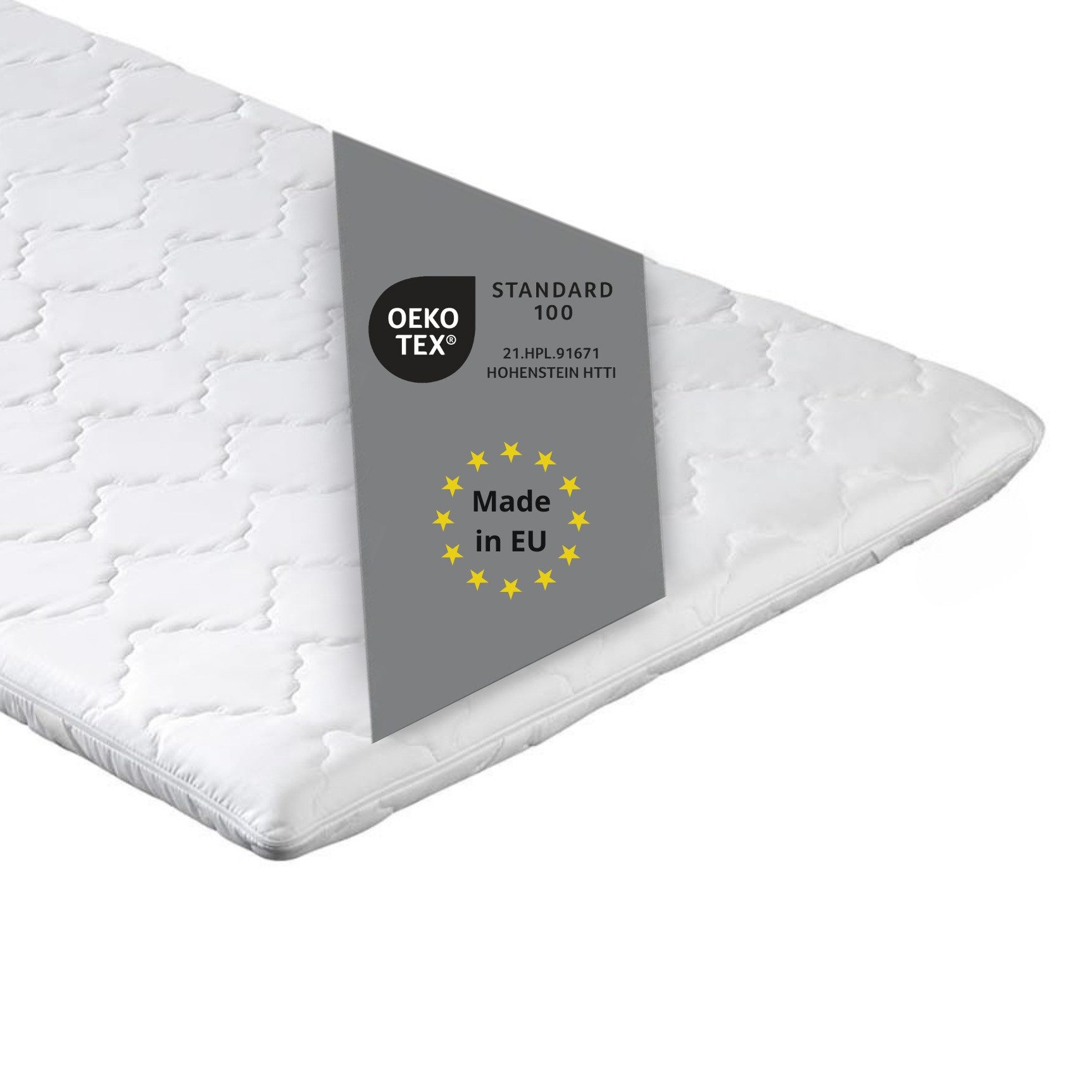 sleepling, Цилиндр Visco Цилиндр, 6 cm hoch, Viscoschaum, optimale Anpassung durch Memory Foam Effekt, mit Eckgummis