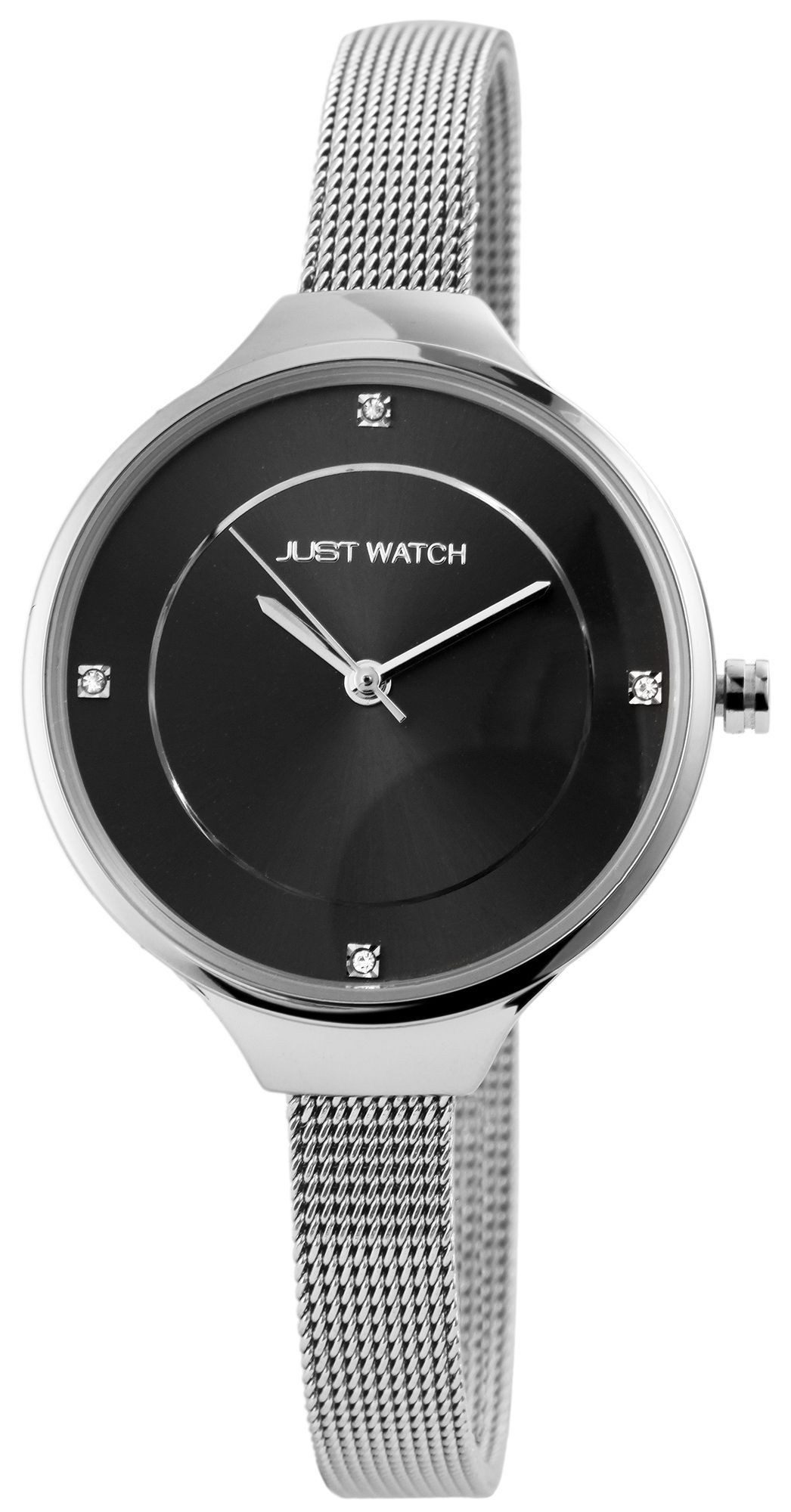 JUST WATCH Quarzuhr Evie mit Edelstahlarmband, 3 ATM, inkl. Geschenkbox