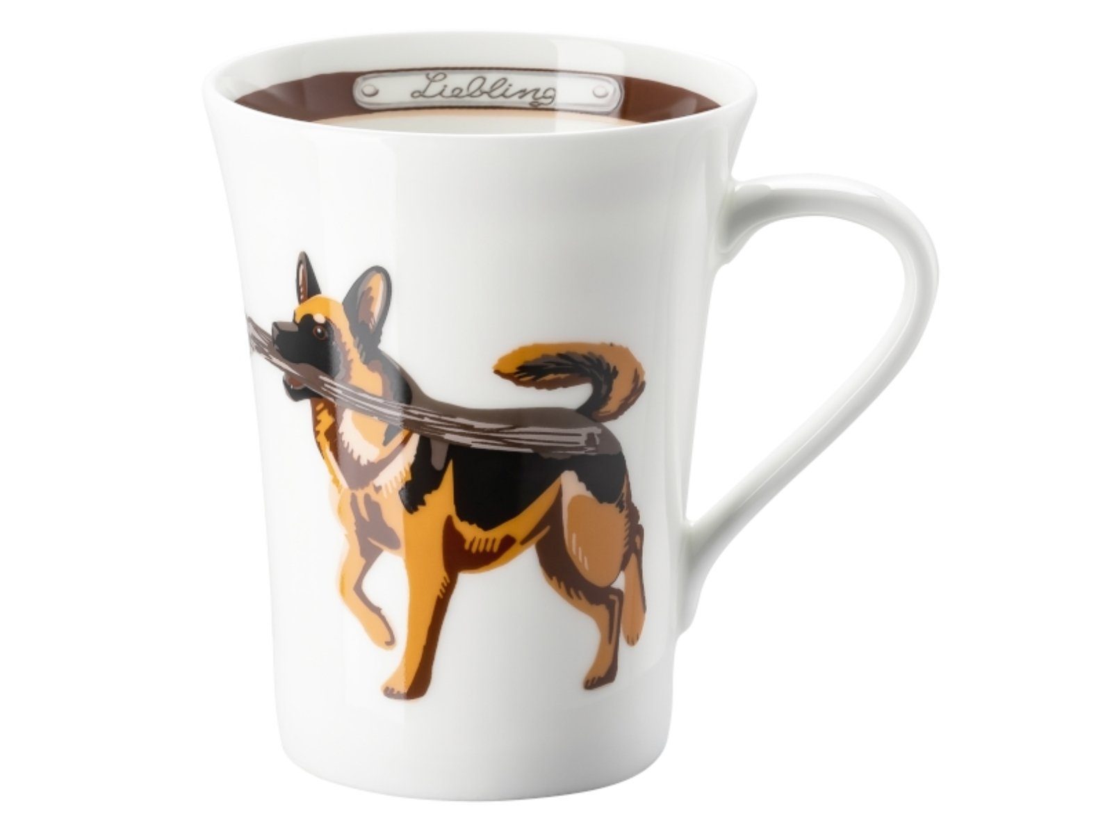 Hutschenreuther Becher My Mug Hunde - Dt. Schäferhund Becher mit H.0,4 l, Bone China, Tassen