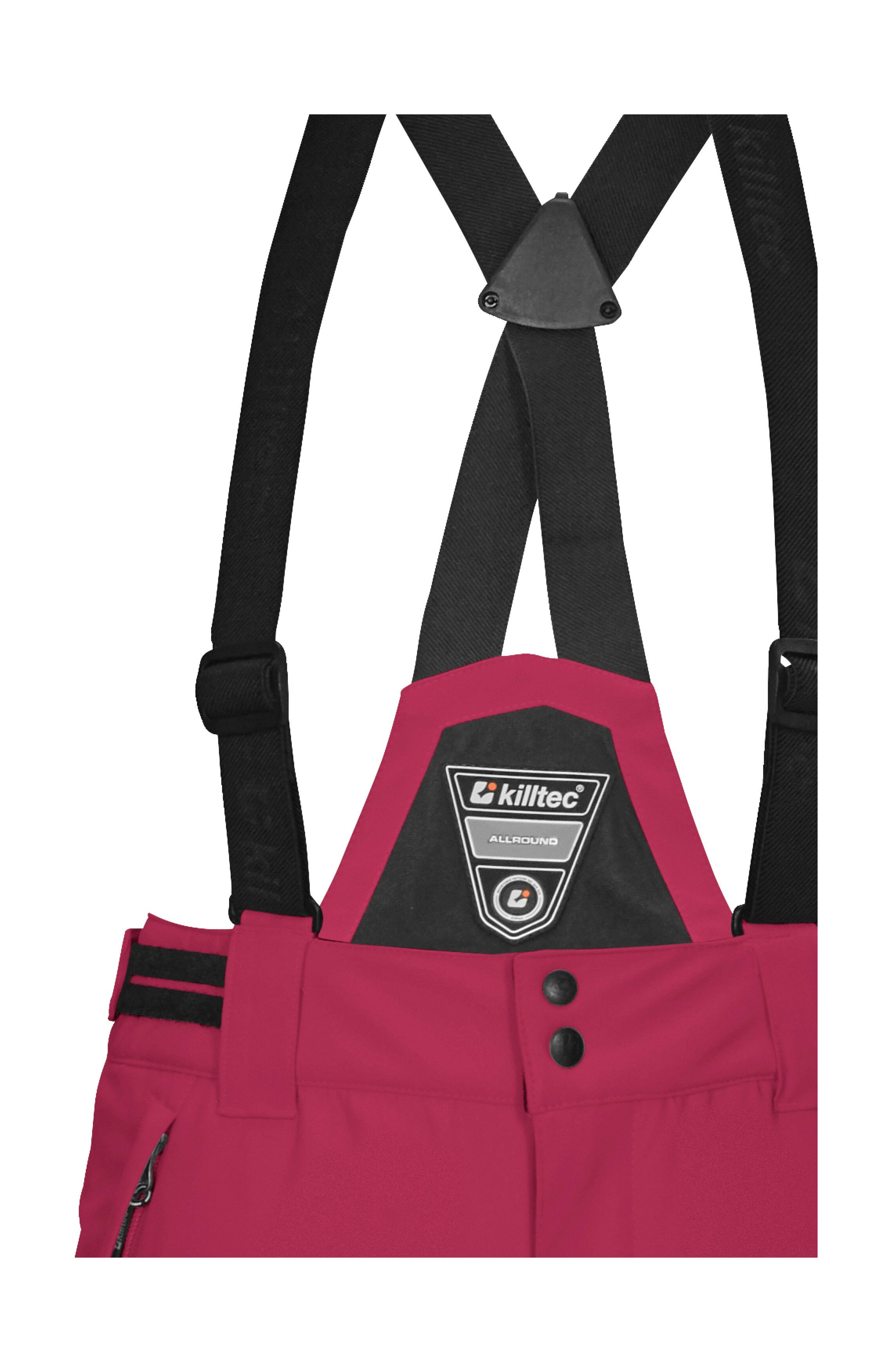 Killtec Skihose KSW 77 GRLS SKI PNTS wasserdicht, atmungsaktiv, abnehmbarer Latz, verst. Seitenriegel