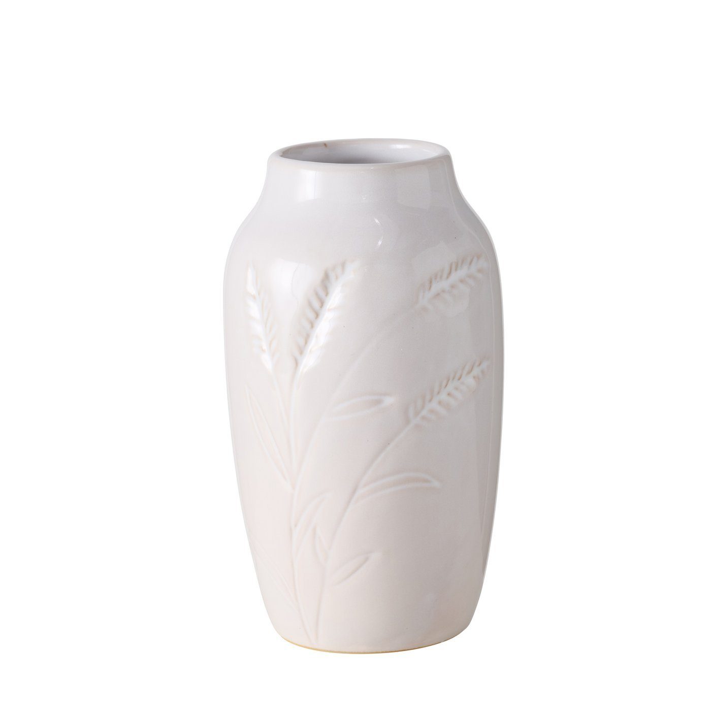 "Jenna" BOLTZE Dekovase Porzellan Blumenvase aus Vase in weiß,