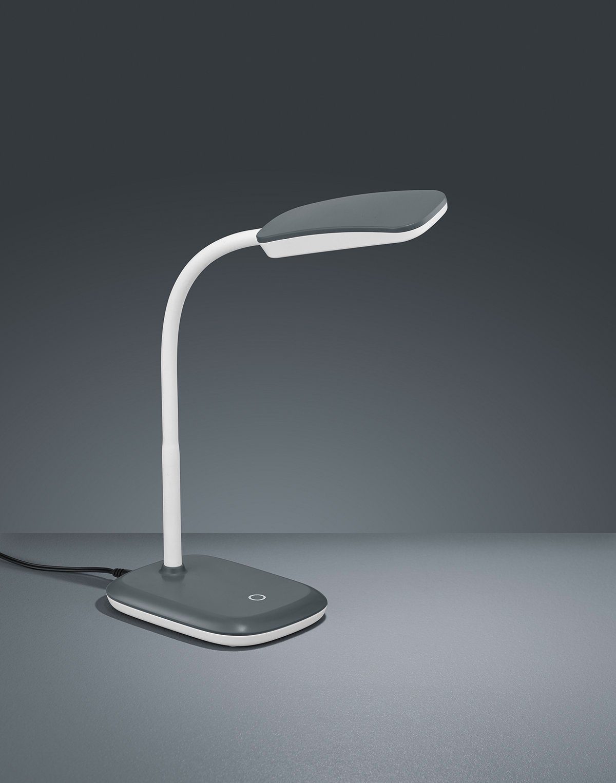 TRIO Leuchten LED Tischleuchte Boa, fest LED Warmweiß, flexibel Touchdimmer, einstellbar integriert, LED Tischlampe mit Arm