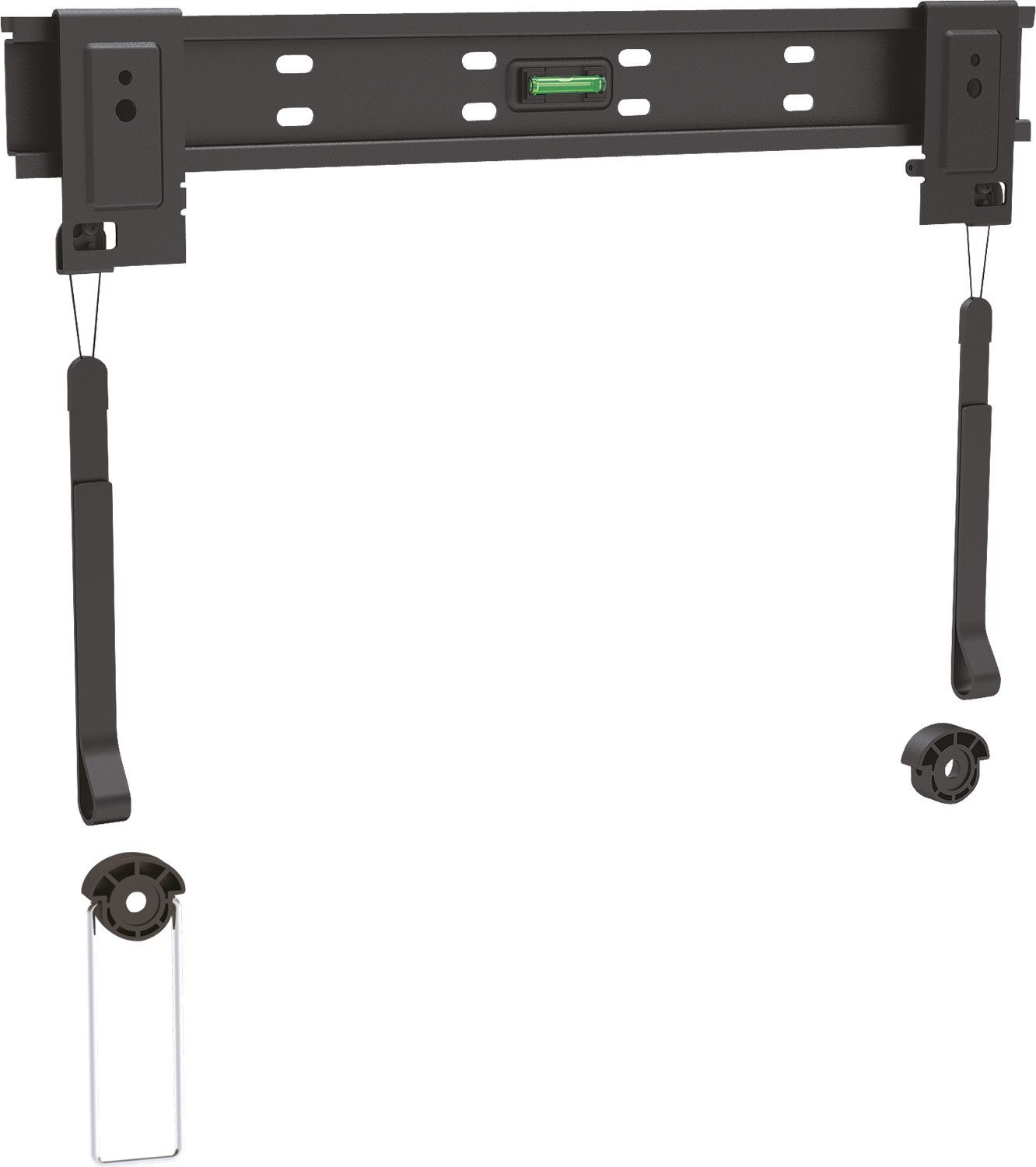 Schwaiger LWH2337 011 TV-Wandhalterung, (bis 22 Zoll, fix, bis 50kg, VESA unabhängig, universelle Befestigung, schwarz)