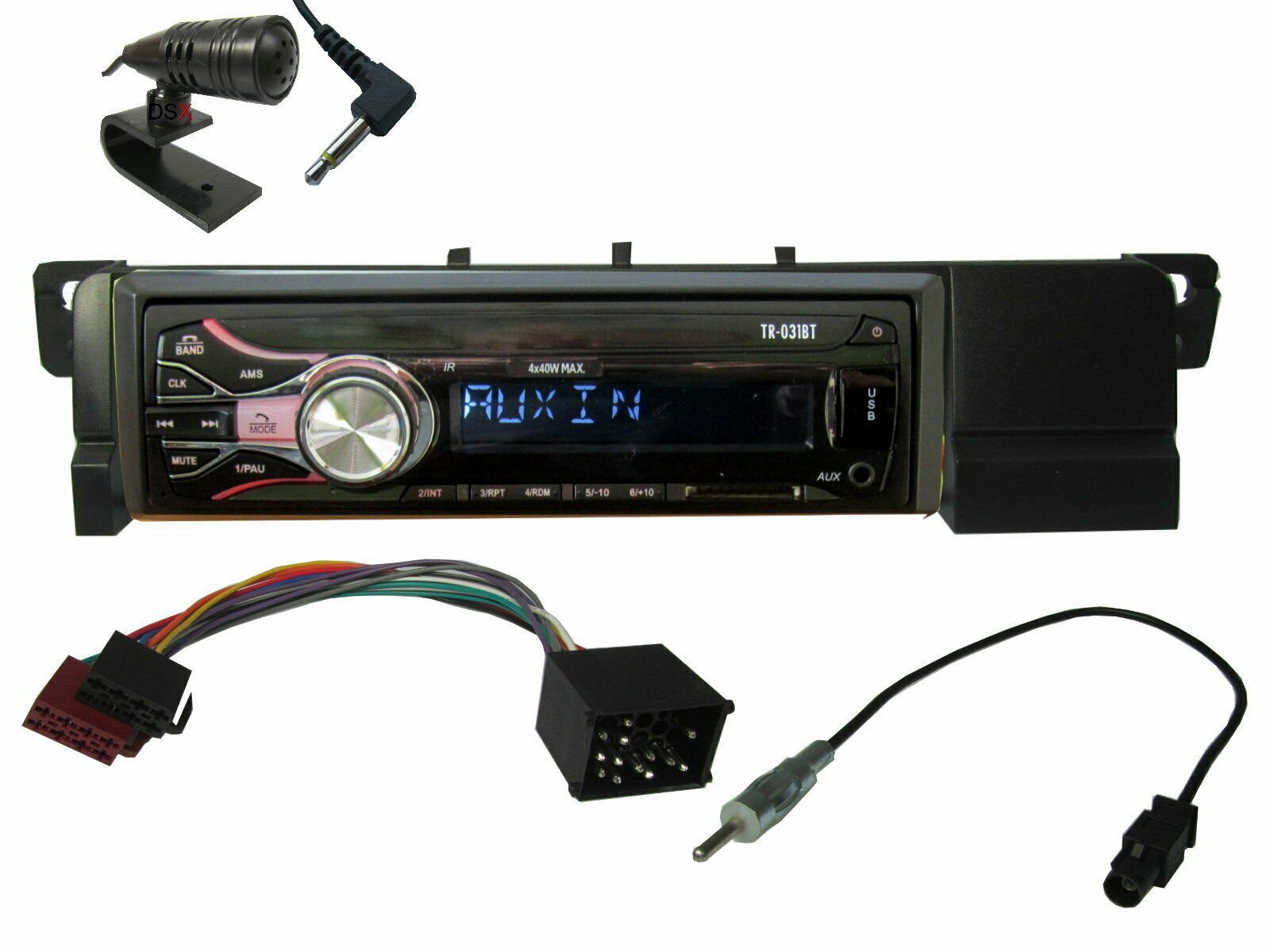 DSX Bluetooth USB Aux In SD Karten Radio passend für BMW E46 3er Autoradio (20,00 W) von DSX