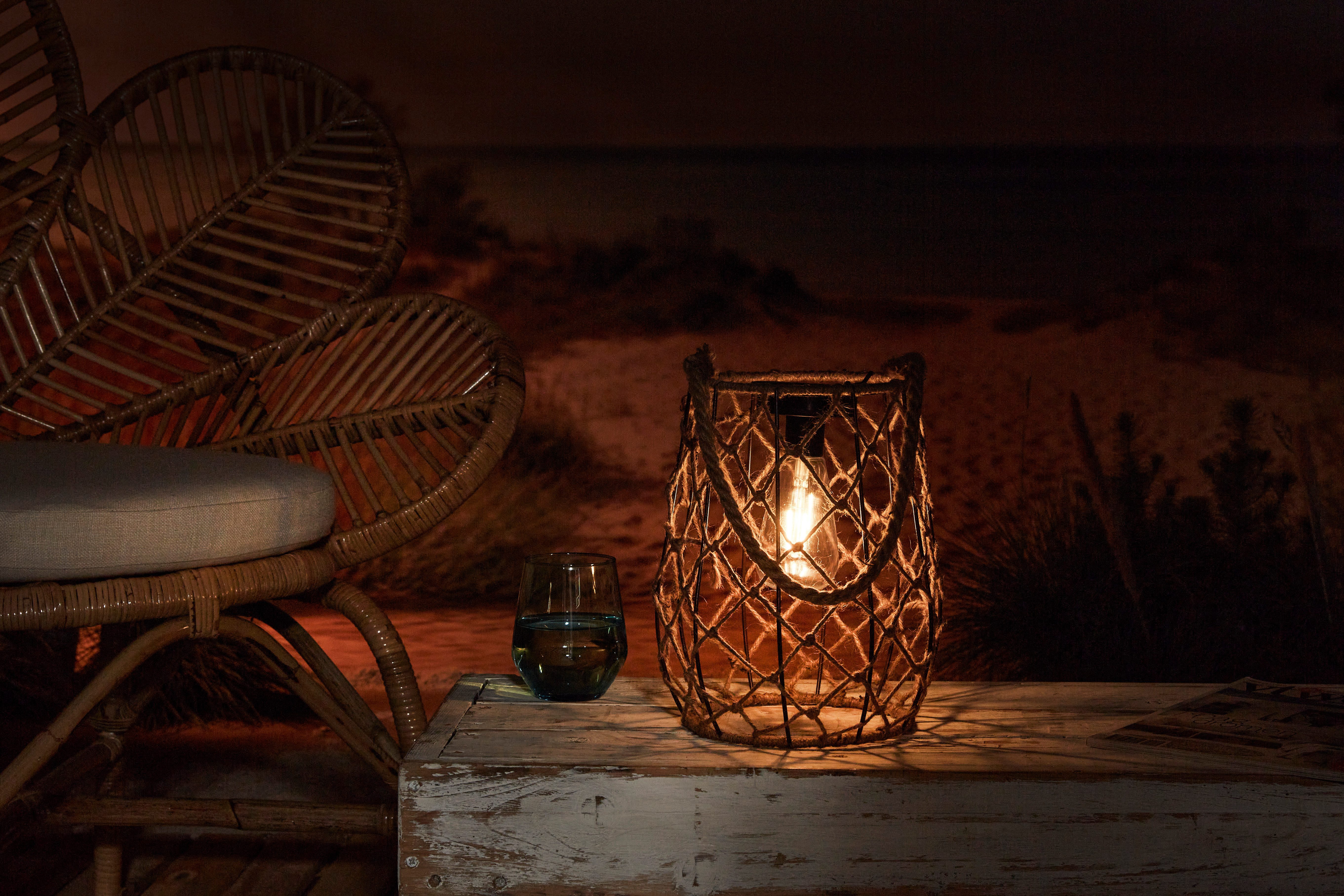 Luxform Außen-Tischleuchte Solar-Tischlampe - Sardegna - LED - 15 Lumen, LED fest integriert, Solarbetrieben