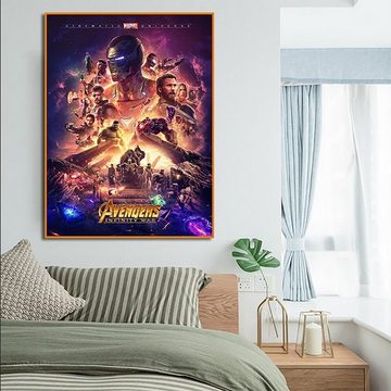 TPFLiving Kunstdruck (OHNE RAHMEN) Poster - Leinwand - Wandbild, Disney Marvel - The Avengers - Age of Ultron - Infinity War - Endgame (Leinwand Wohnzimmer, Leinwand Bilder, Kunstdruck), Leinwand bunt - Größe 20x30cm