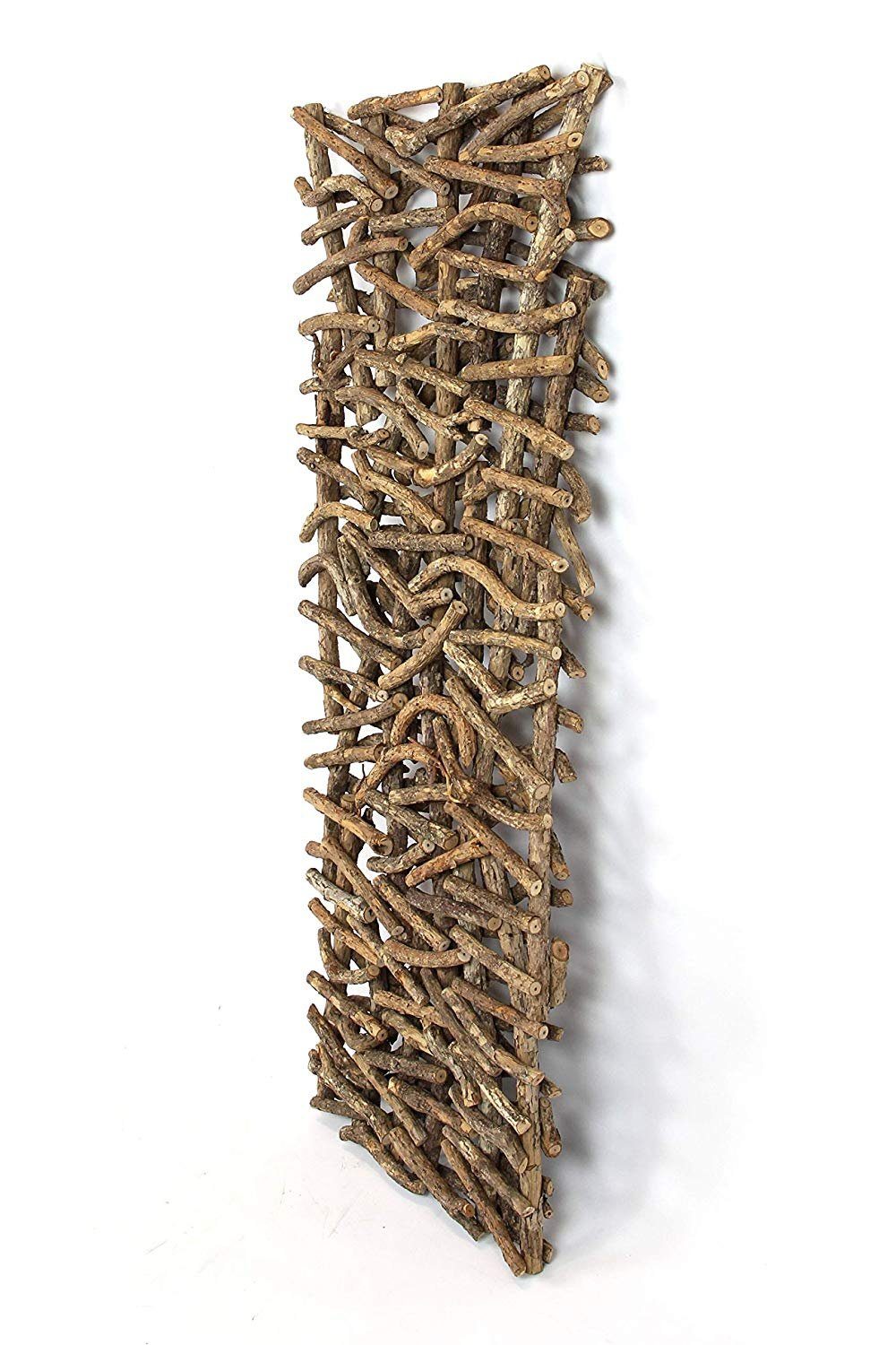 Rattan aus ein Dekoobjekt Jedes Unikat (1 Holz, & Raumteiler, Wandschmuck St), - Dekoleidenschaft "Rustikal" Stück cm, Paravent, 40x108 Hängedeko,