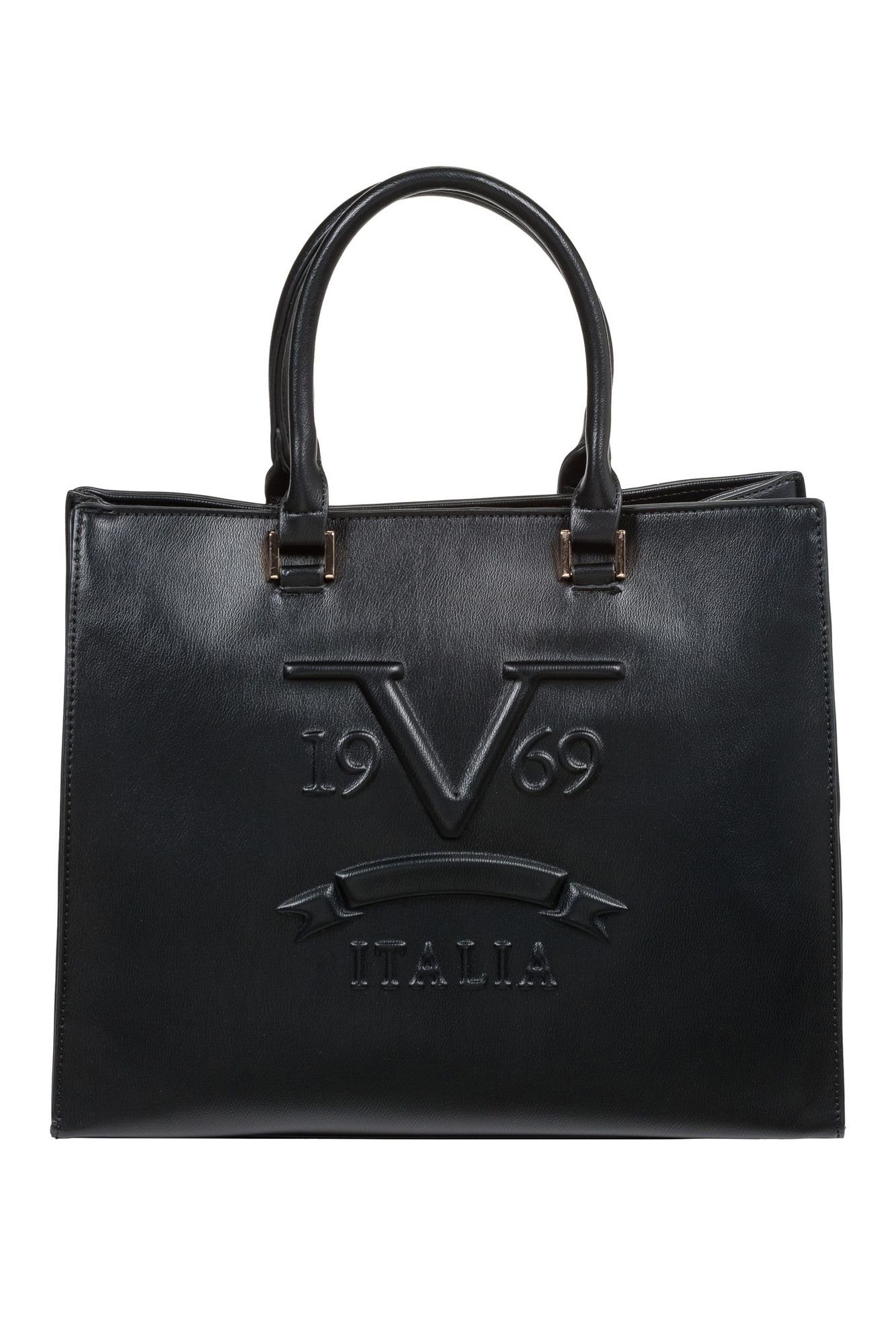 19V69 Italia by Versace Shopper Ramie, Originale Farbbezeichnung Black