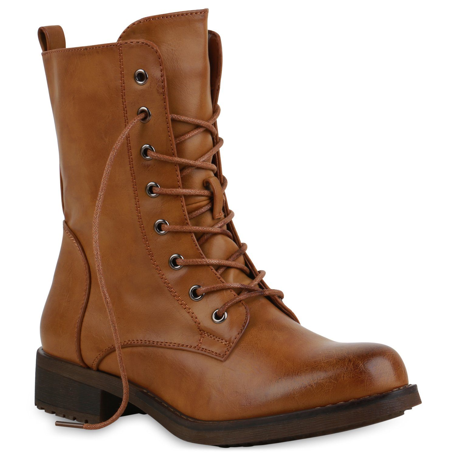 VAN HILL 835475 Schnürstiefelette mit stabiler Profilsohle