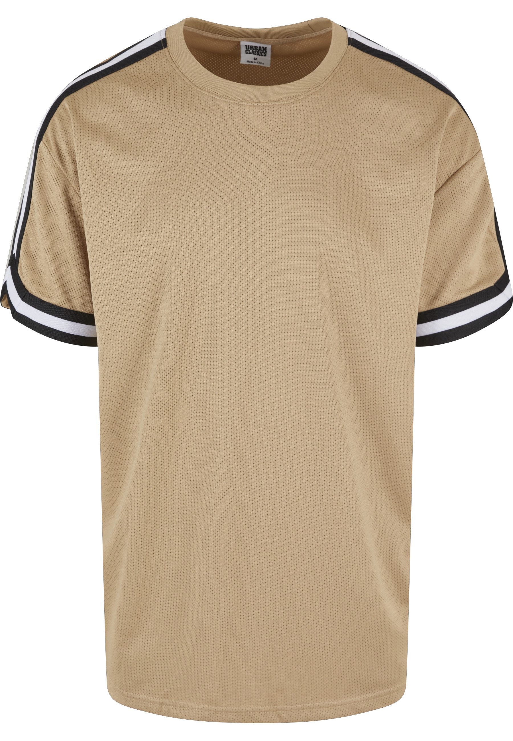 URBAN CLASSICS Netzshirt Urban Classics Herren Oversized Stripes Mesh Tee (1-tlg)