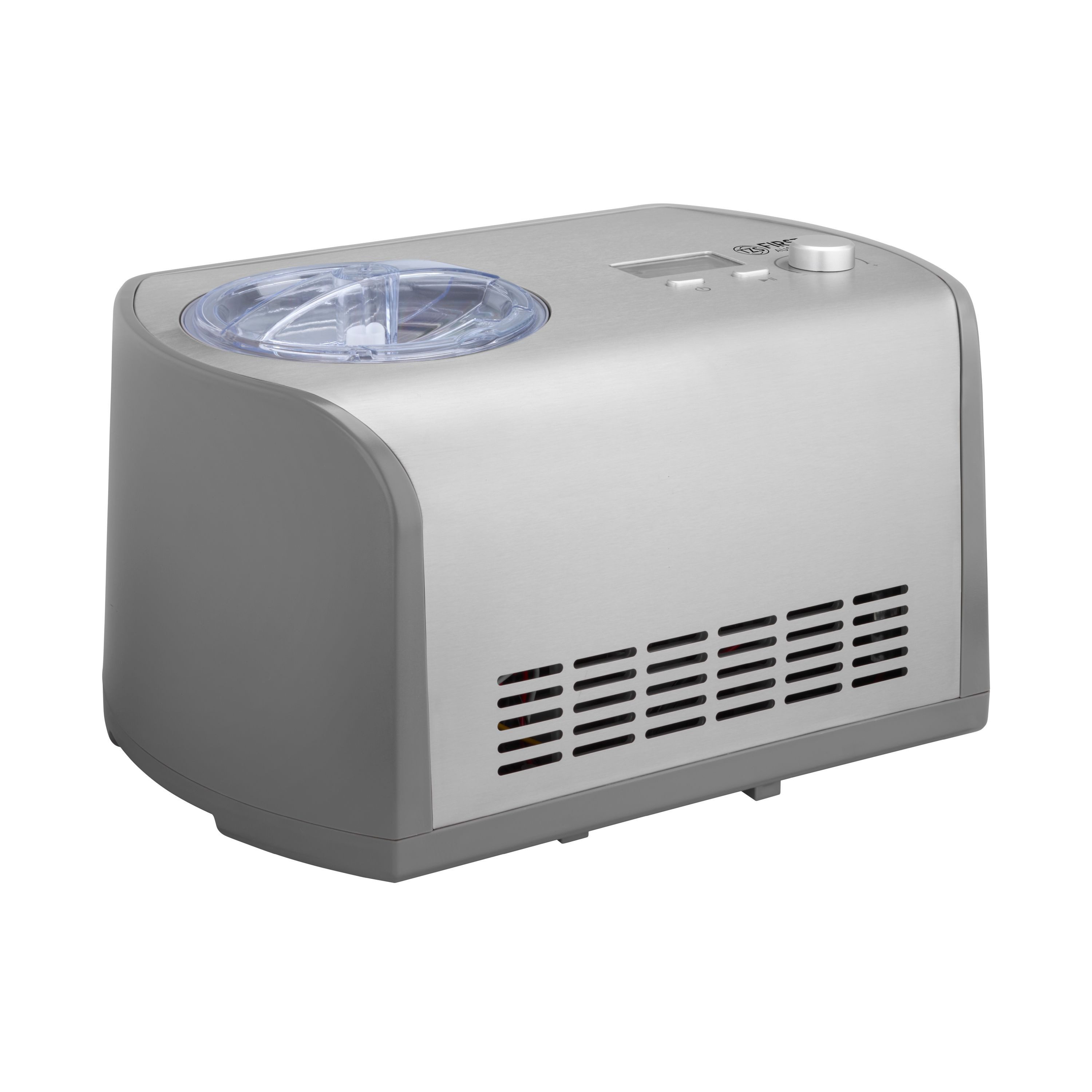 TZS FIRST AUSTRIA Eismaschine 1,2L, 135W, mit Kühlkompressor & Kühlhaltefunktion, 60-Min Zubereitung, 1 l, 135 W, entnehmbarer 1,2L Eisbehälter, Eismaschine, inkl. Messbecher, Spatel