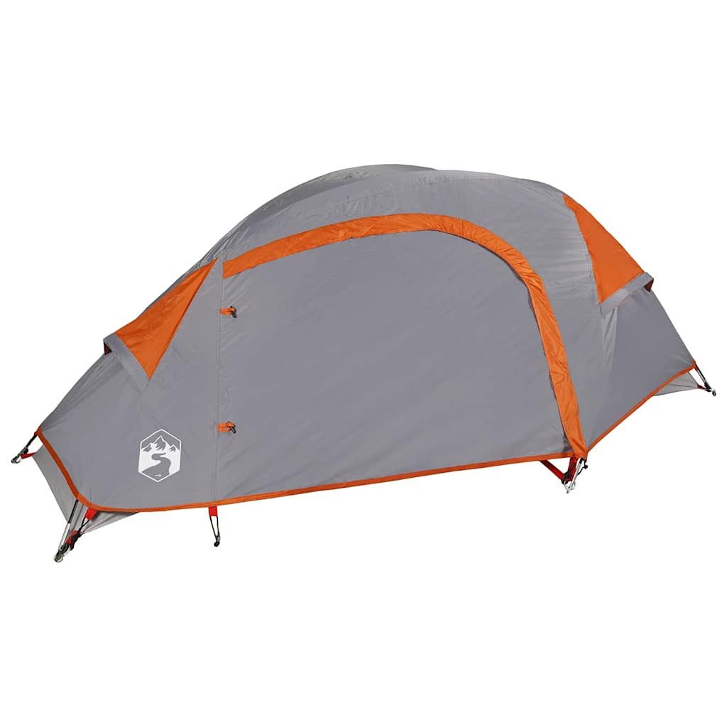 vidaXL Kuppelzelt Kuppel-Campingzelt 1 Person Orange Wasserdicht, Personen: 1 (1 tlg)
