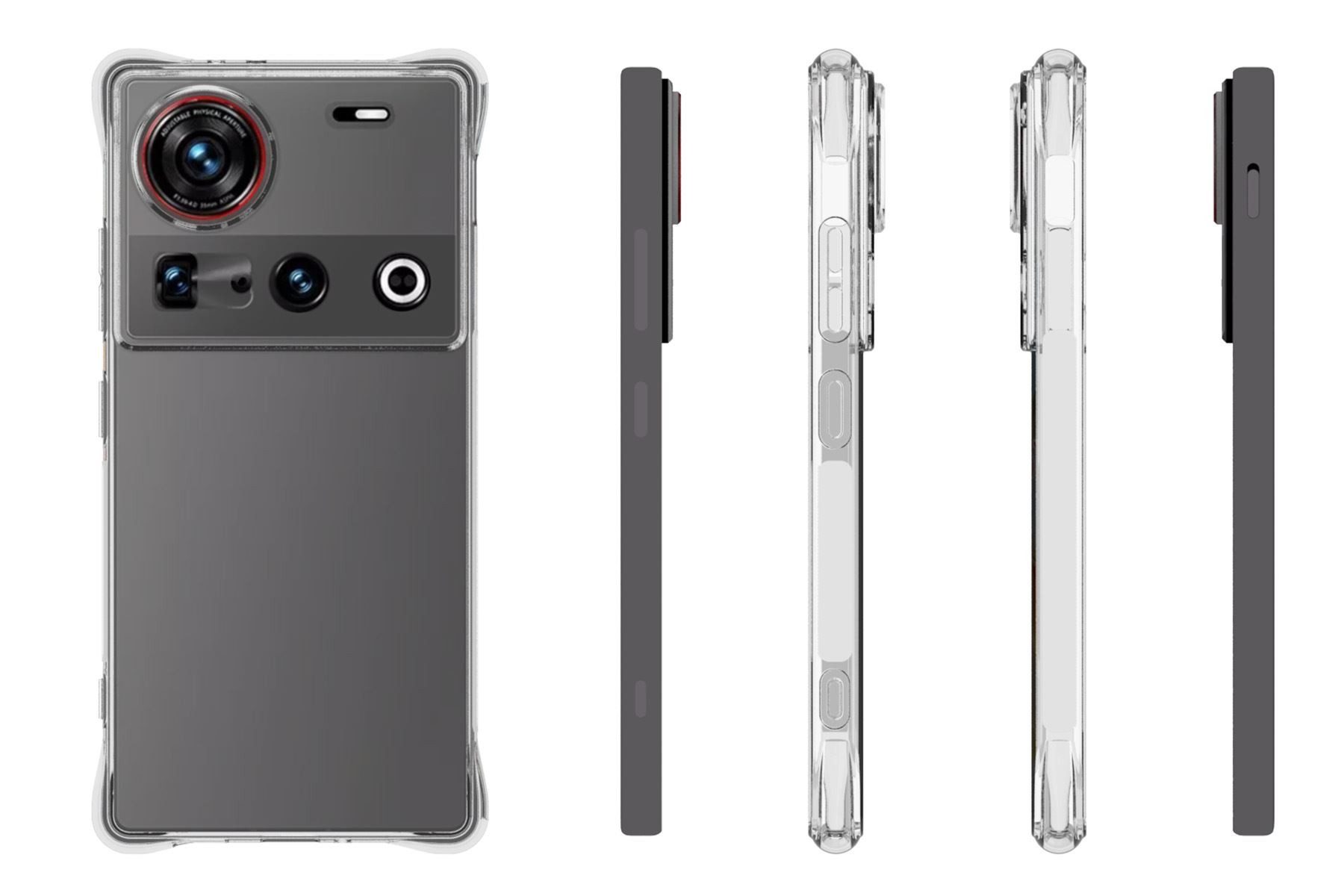 mtb more energy Smartphone-Hülle Clear Armor Case für Nubia Z70 Ultra 5G, Transparente TPU Schutzhülle Case Backcover mit Anti-Shock Verstärkung