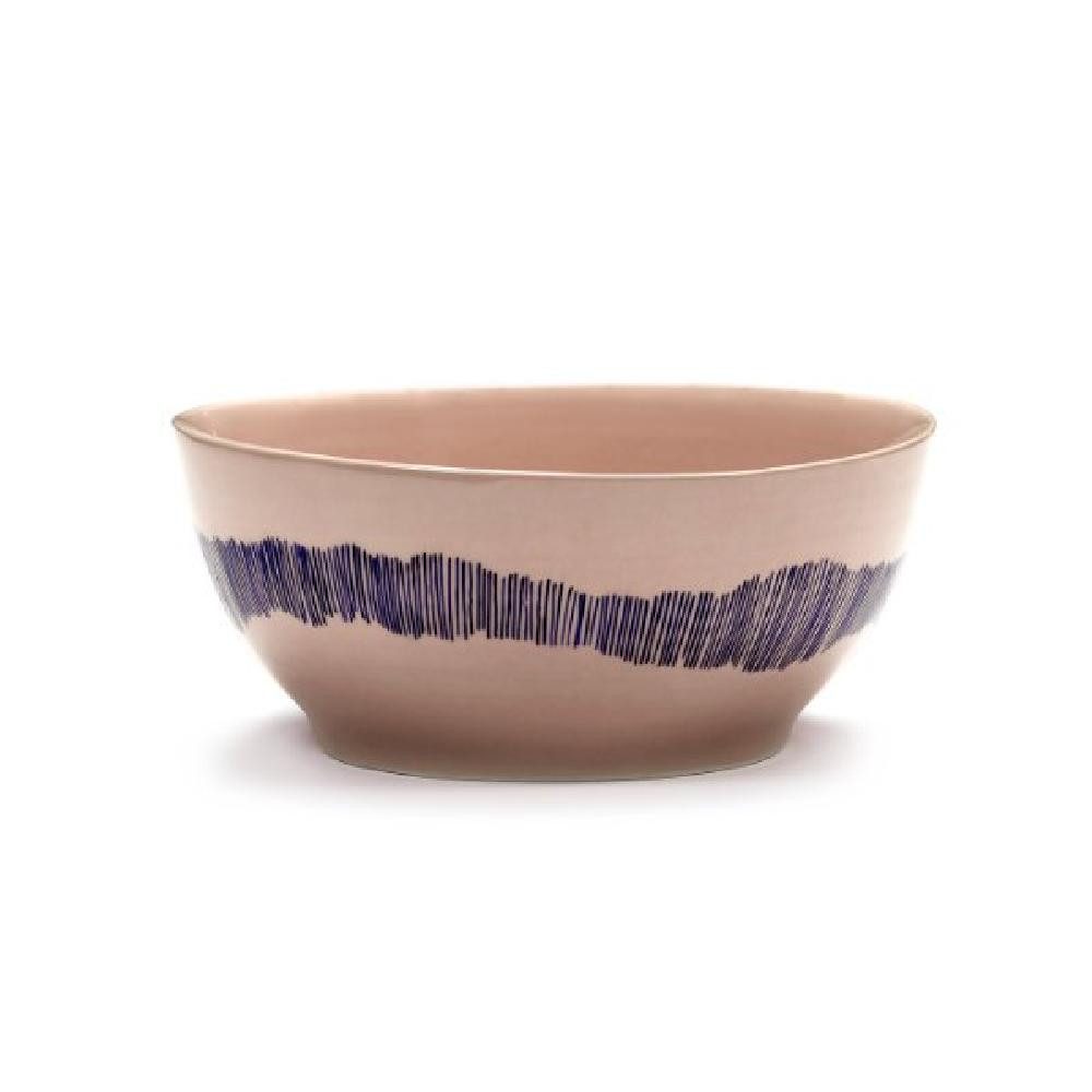 Serax Schüssel Schale Feast Delicious Pink Swirl-Stripes Blue (S)
