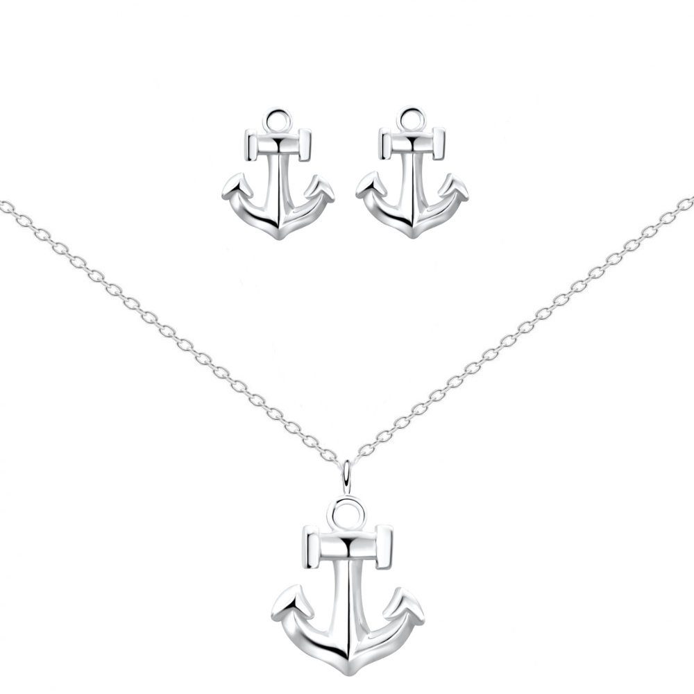 ALEXANDER YORK Schmuckset Anker, 4-tlg. (Kette mit Anhänger, Ohrstecker), 9 günstig online kaufen