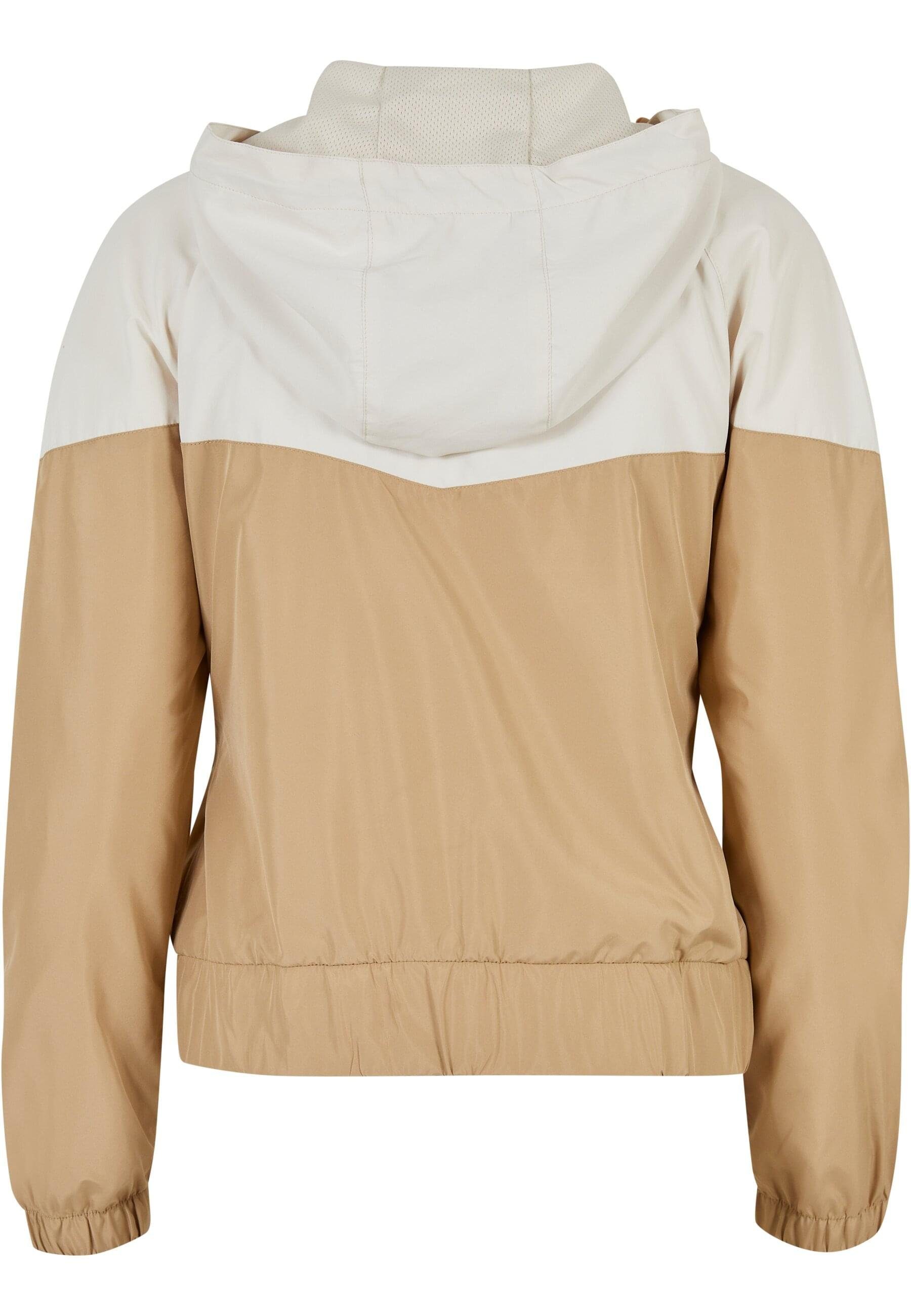 URBAN CLASSICS Sommerjacke Damen Windbreaker Ladies (1-St) Arrow whitesand/unionbeige