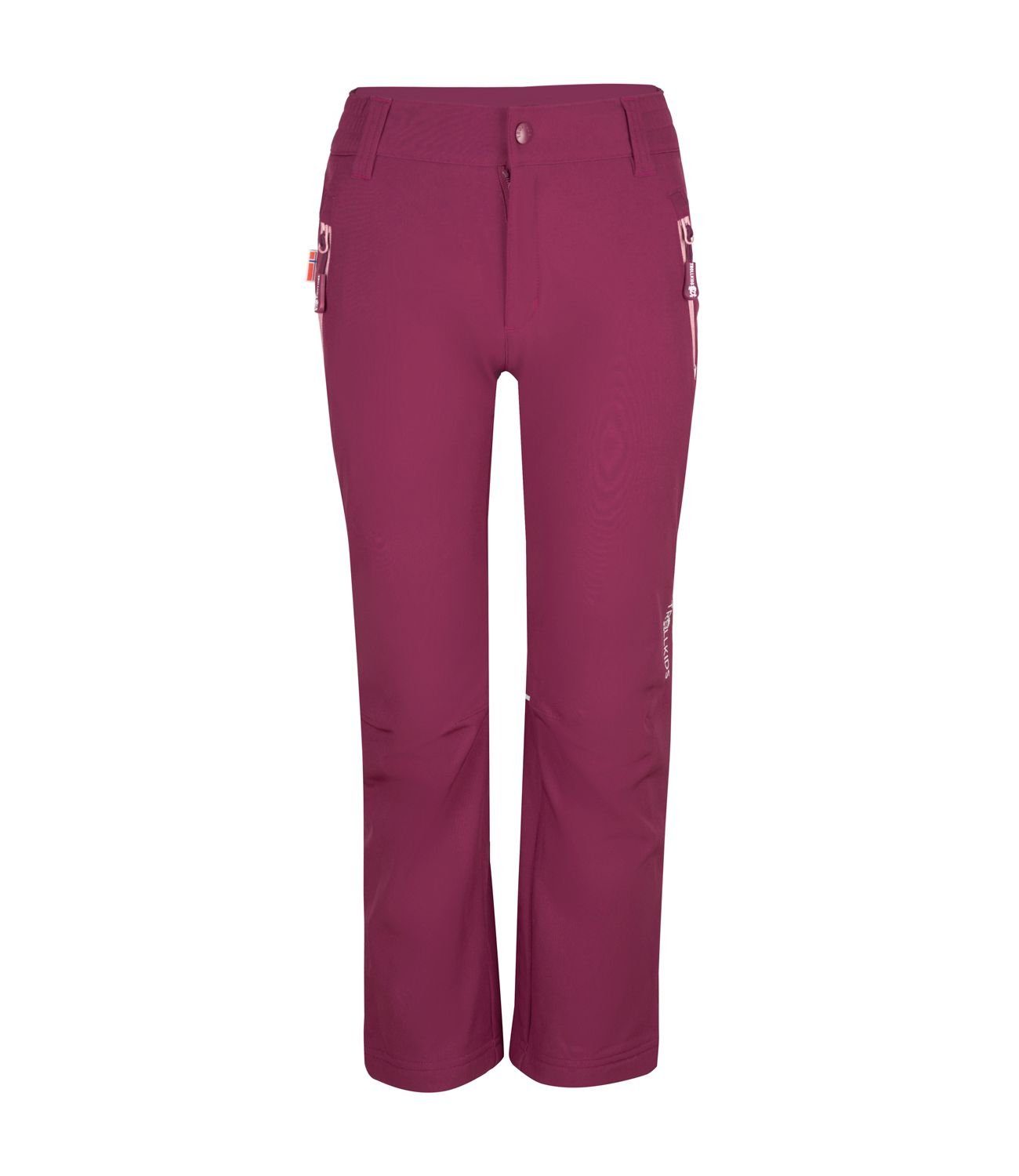 Fjell Softshellhose Pflaume/Violett TROLLKIDS