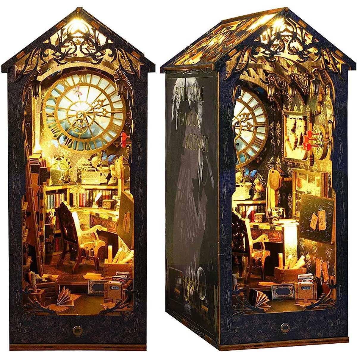 3D-Puzzle Puppenhäuser Miniatur Haus Kit 3D Holzhaus Zimmer Handwerk