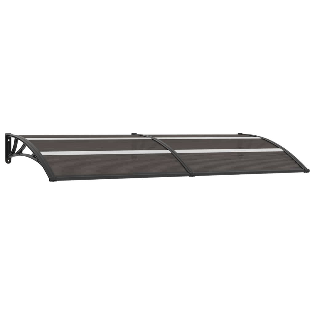 vidaXL Vordach 240 x 75 cm Türvordach Schwarz 240x80 cm PC Balkon Terrasse