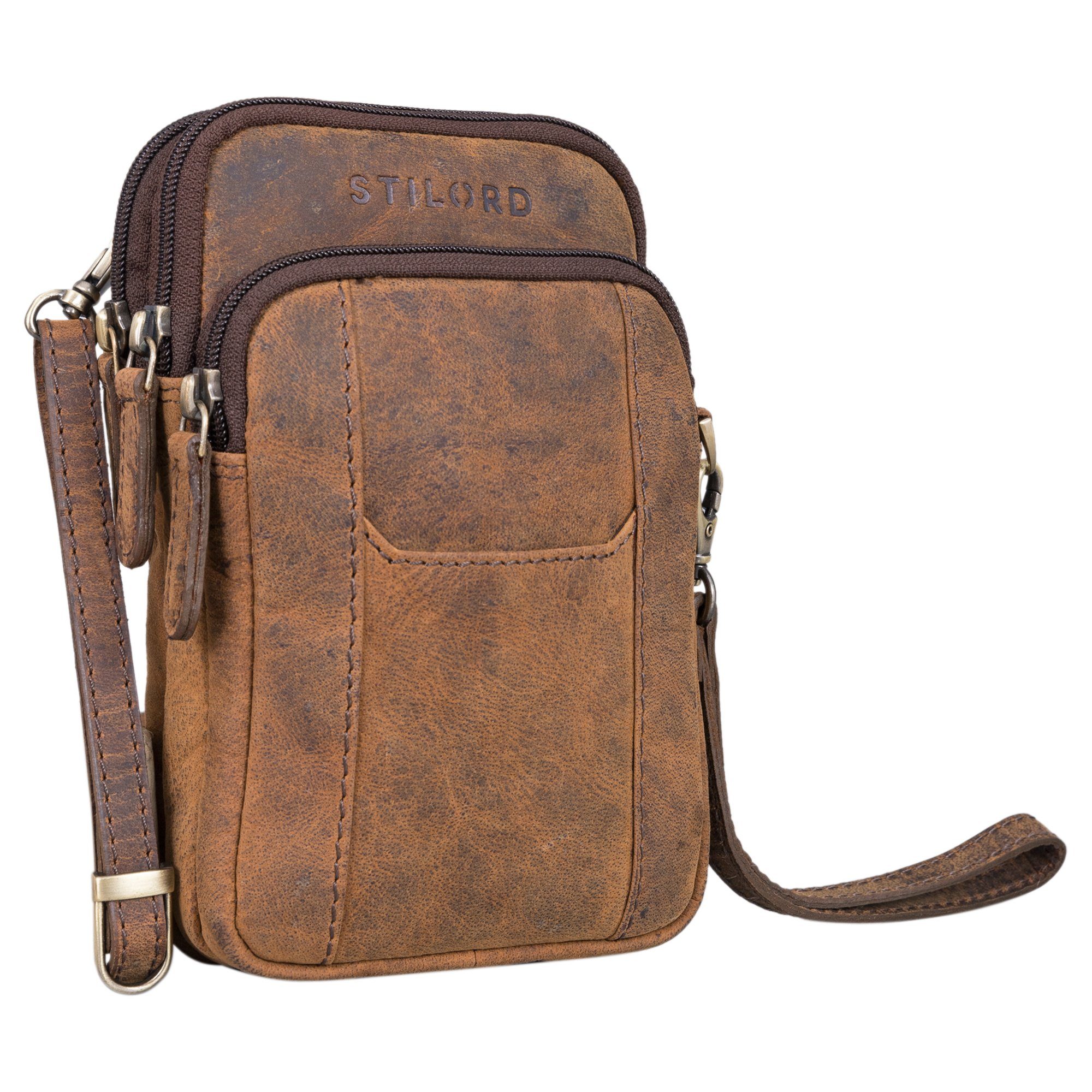 Handtasche "Tertius" 3-in-1 Herren Umhängetasche Handgelenktasche Gürteltasche